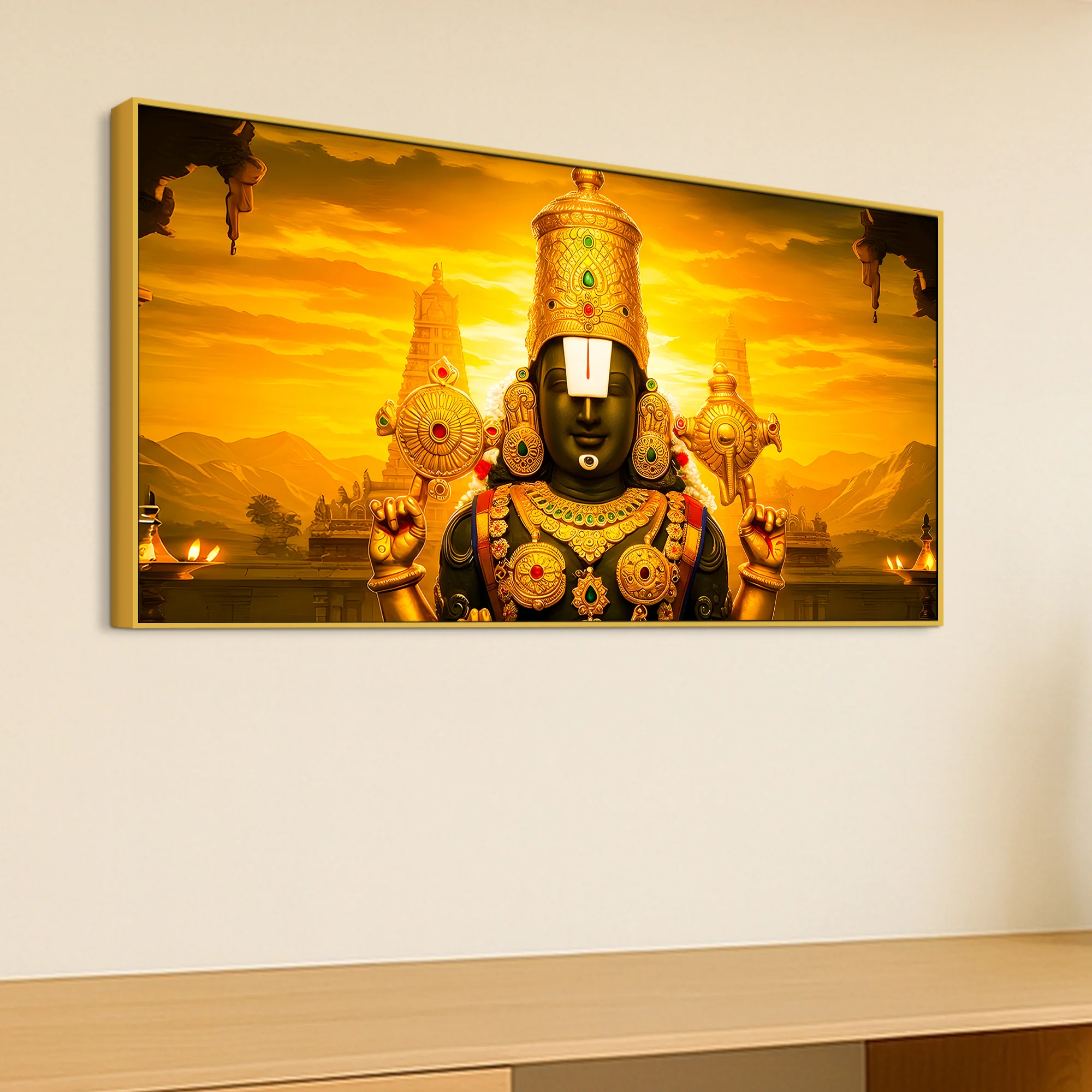 Tirupati Balaji Canvas Painting for Pooja Room Wall - Image 5