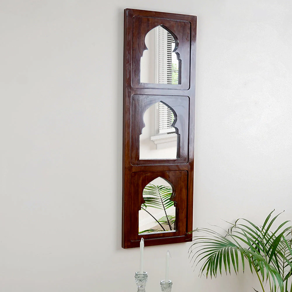 Traditional Antique Designer Jharokha Wall Mirror - Image 3