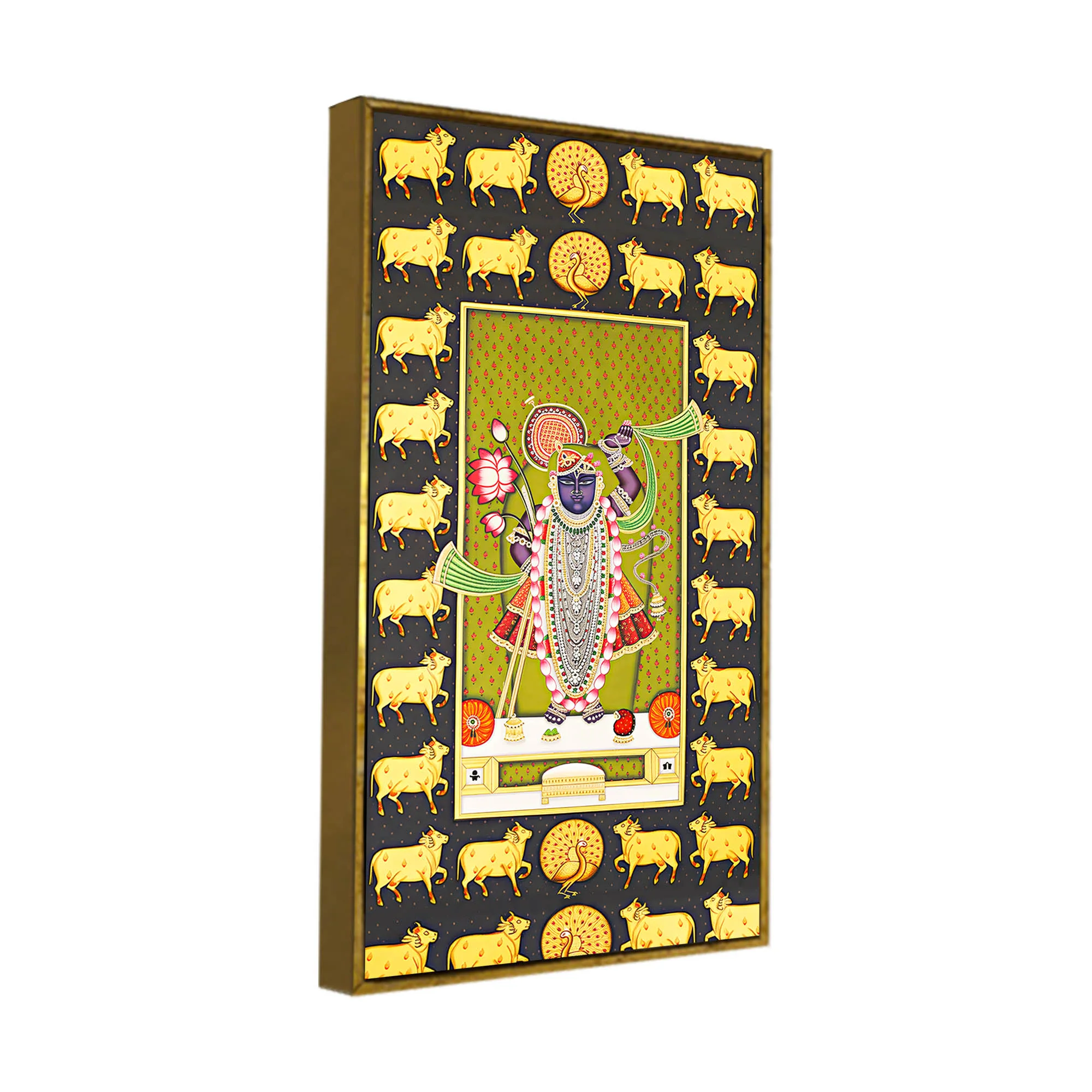 Traditional Nathdwara Shreenathji Canvas Wall Painting | Festive Home Decor - Image 6