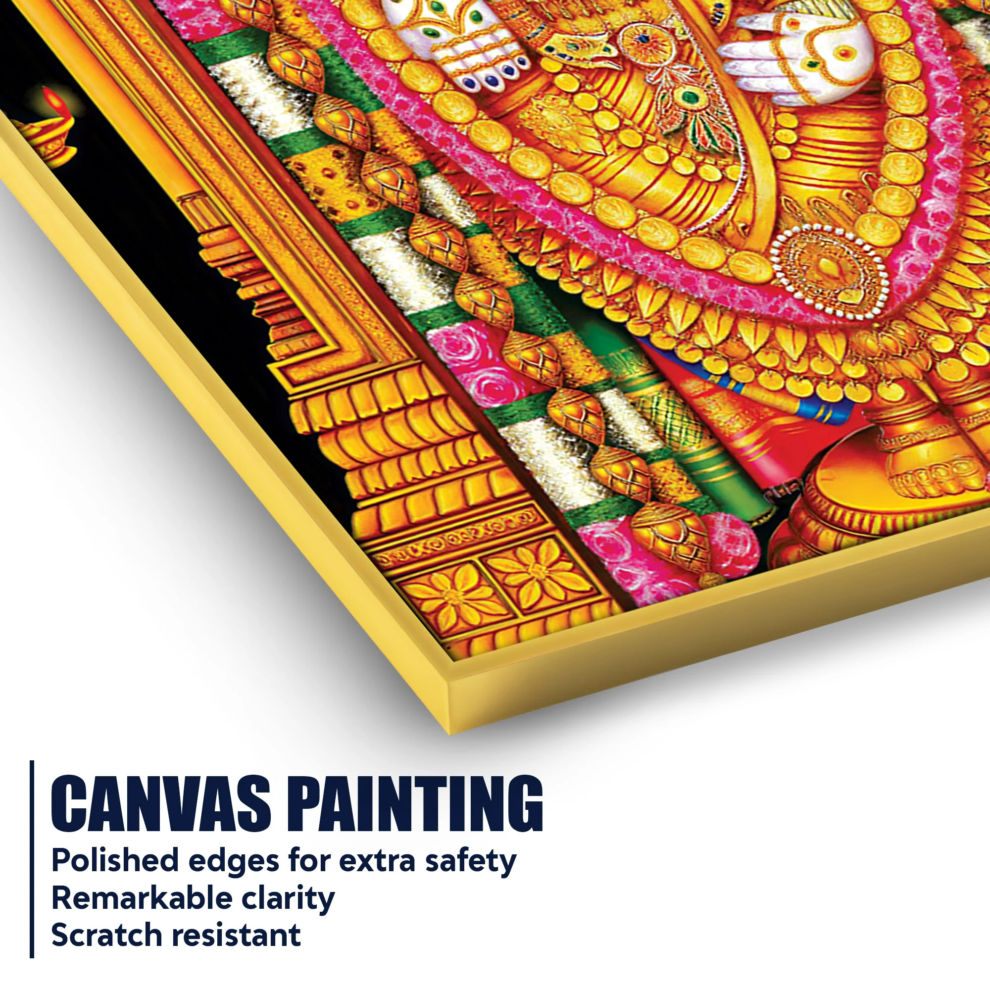 Traditional Tirupati Balaji Canvas Painting | Religious Décor - Image 4