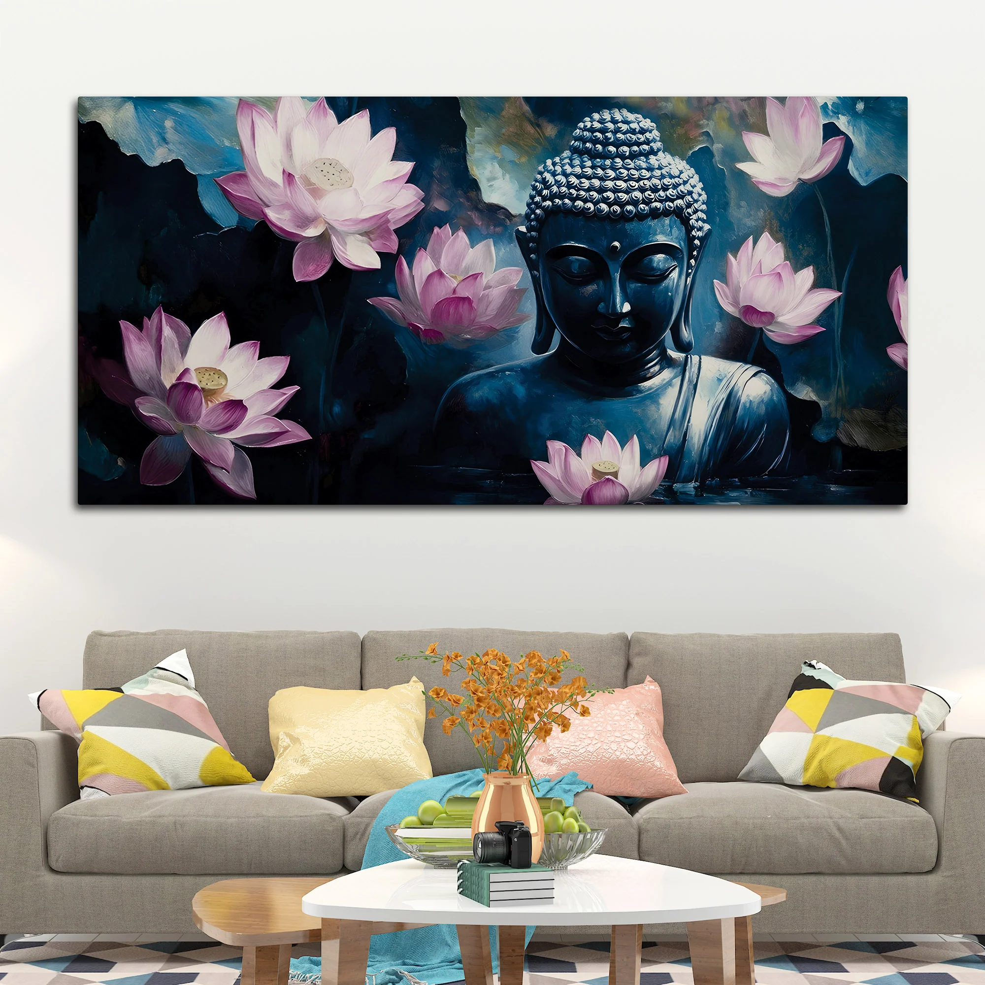 Tranquil Buddha Painting for Home Wall Decor - Image 3