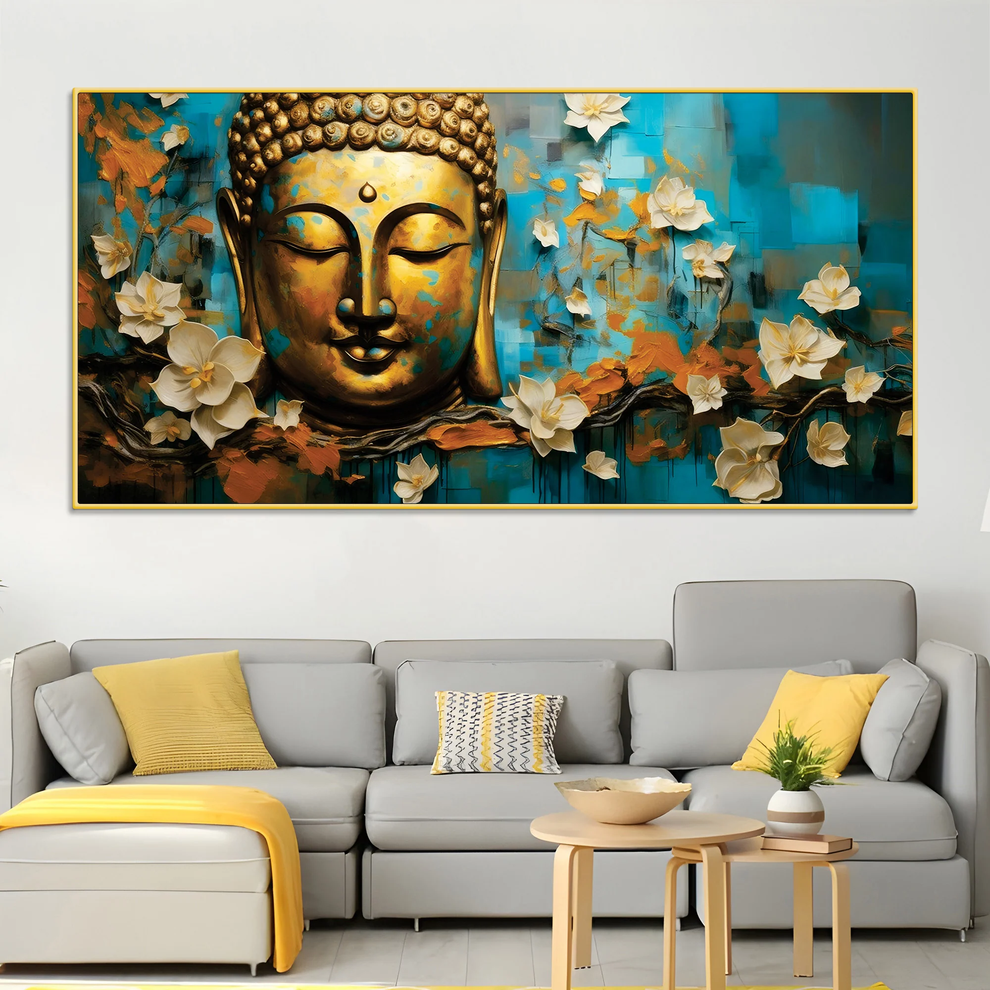 Tranquil Buddha Painting for Premium Wall Artwork