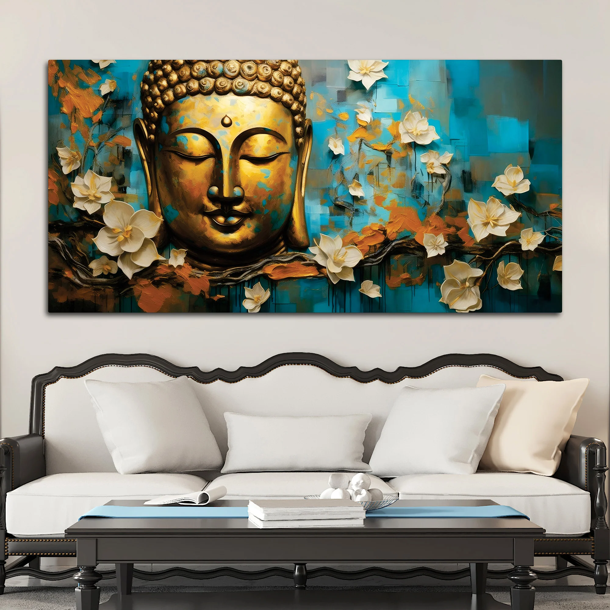 Tranquil Buddha Painting for Premium Wall Artwork - Image 3