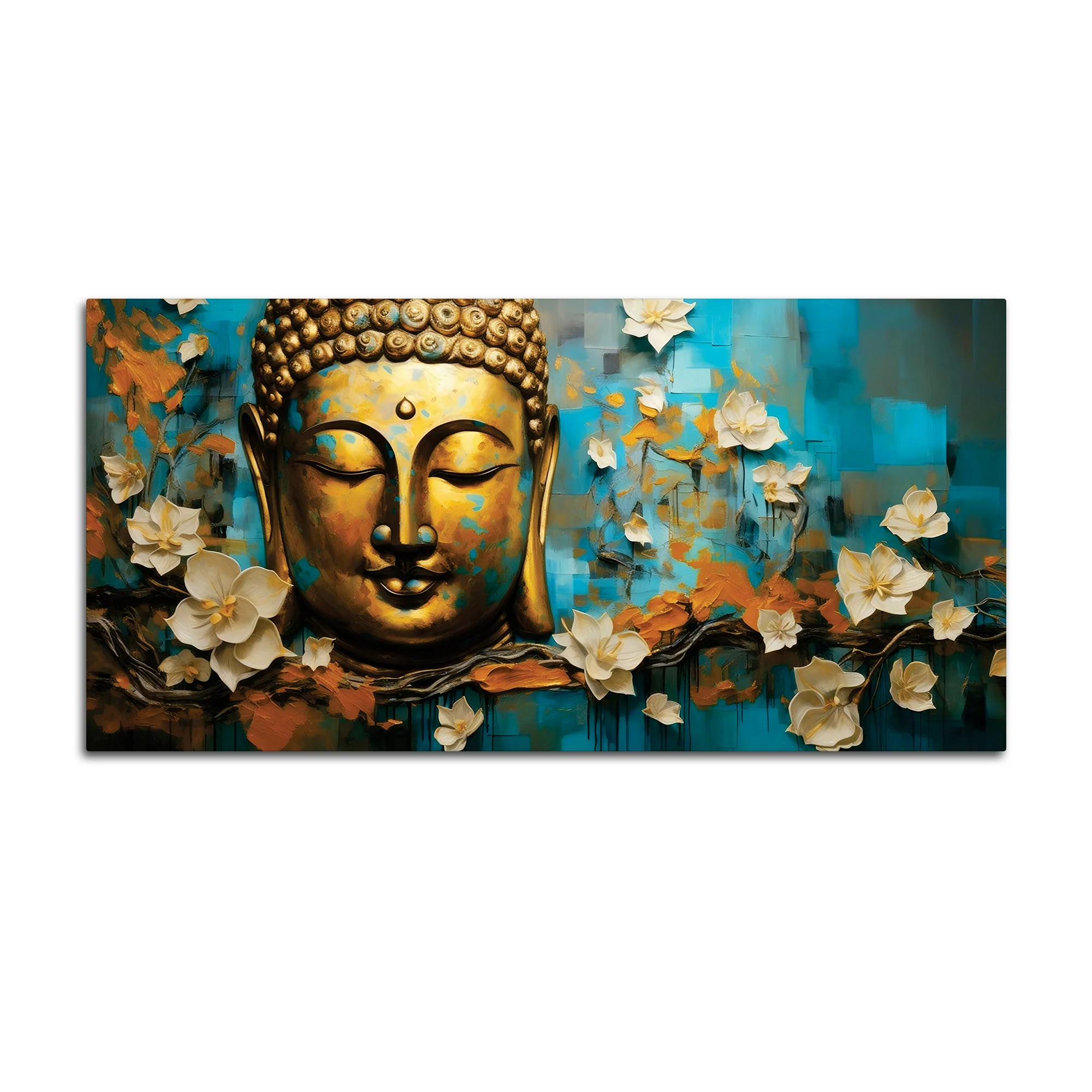 Tranquil Buddha Painting for Premium Wall Artwork - Image 4