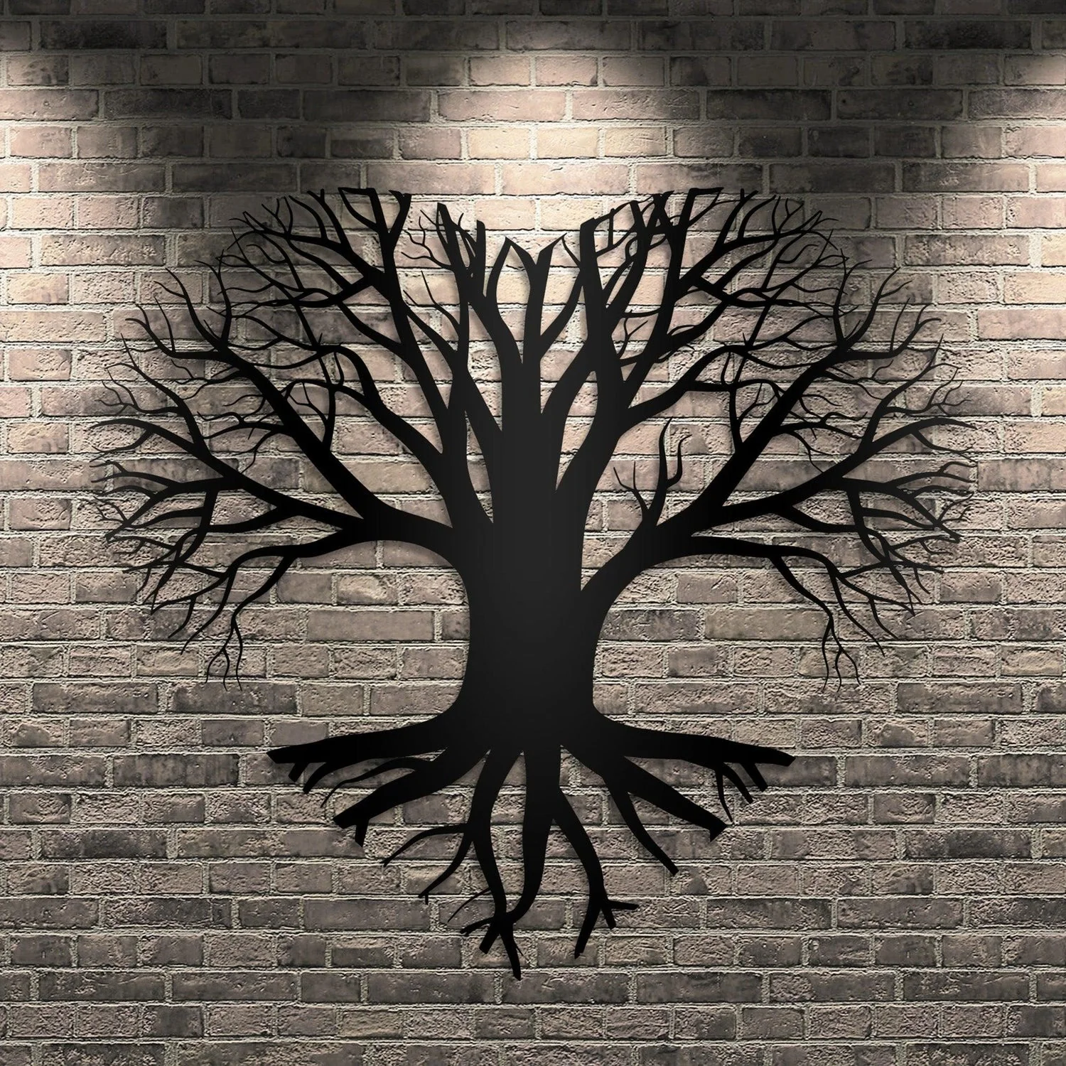 Tree of Life Heart Shape Design Metal Wall Art Decor - Image 3