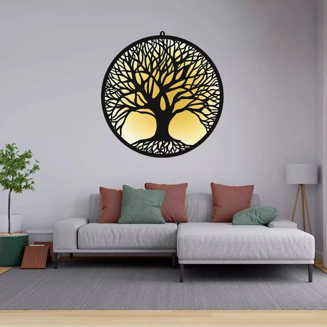 Tree of Life LED Wall Art for Living Room and Office Wall Decor - Image 3