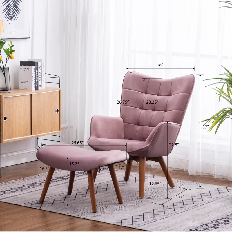 Tufted Prefect Relaxing Curvy Long Back Grey Sofa Lounge Chair - Image 9