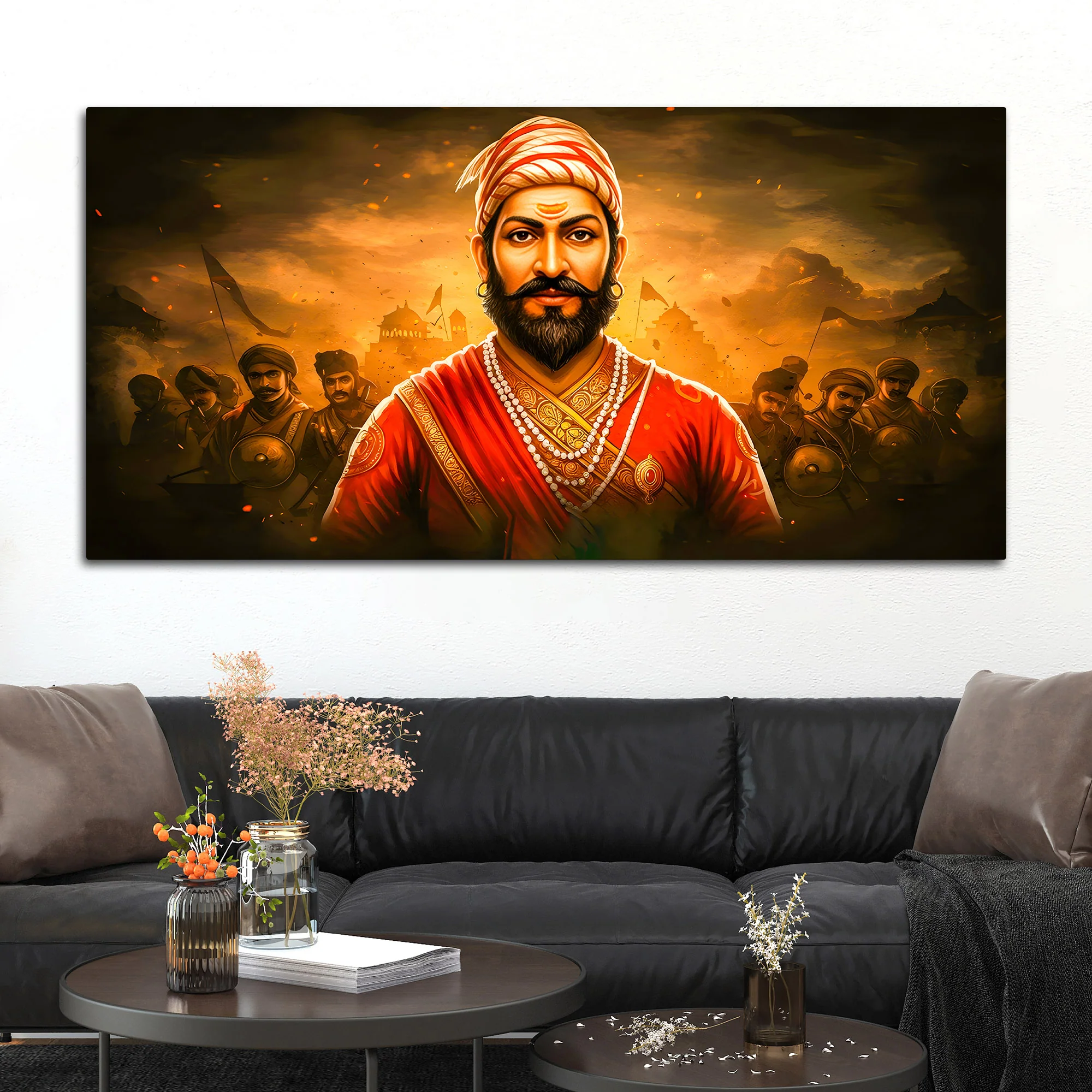 Veer Shivaji Maharaj Home Décor Painting - Image 3