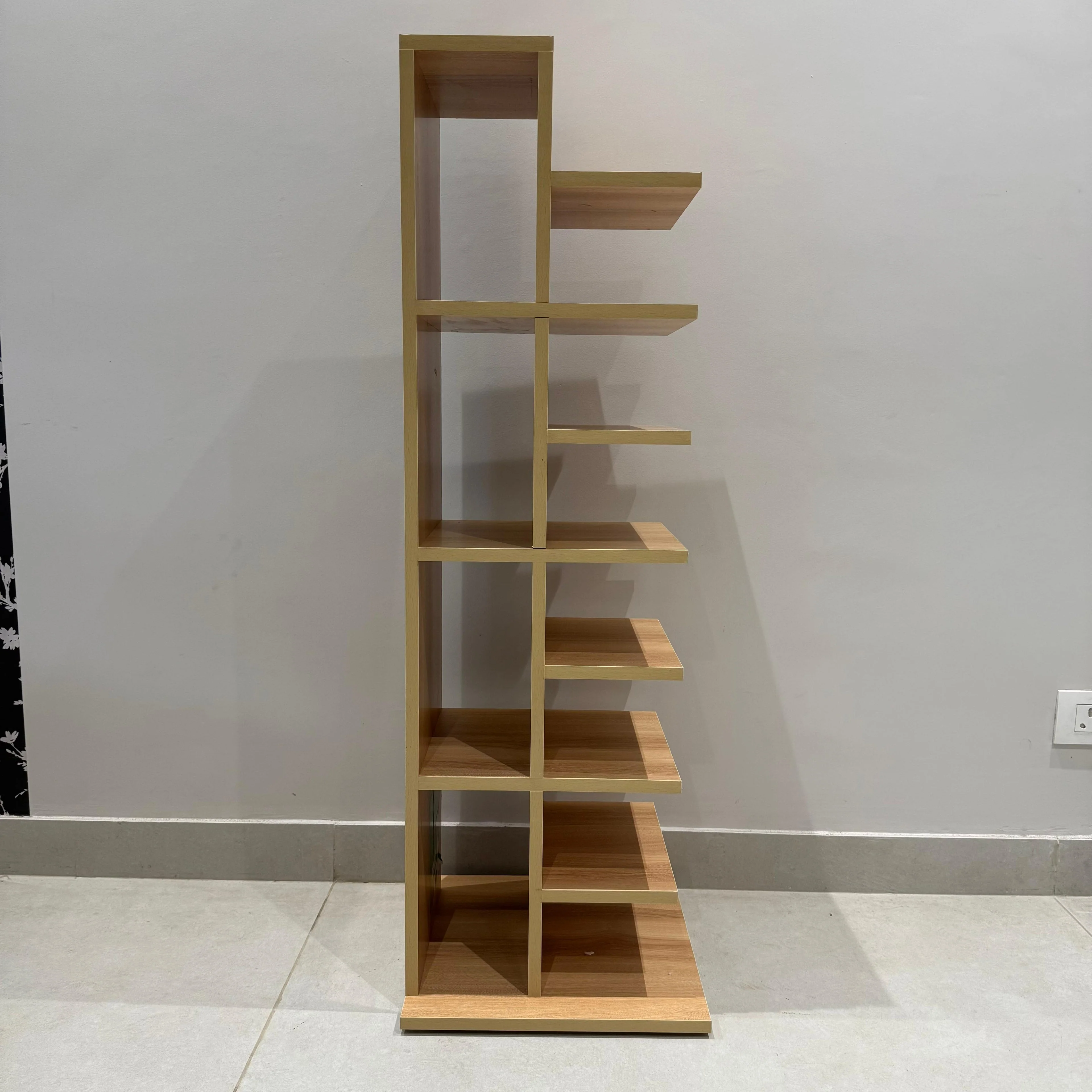 Vertical Wooden Bookshelf |Compact Storage Shelf for Books - Image 4