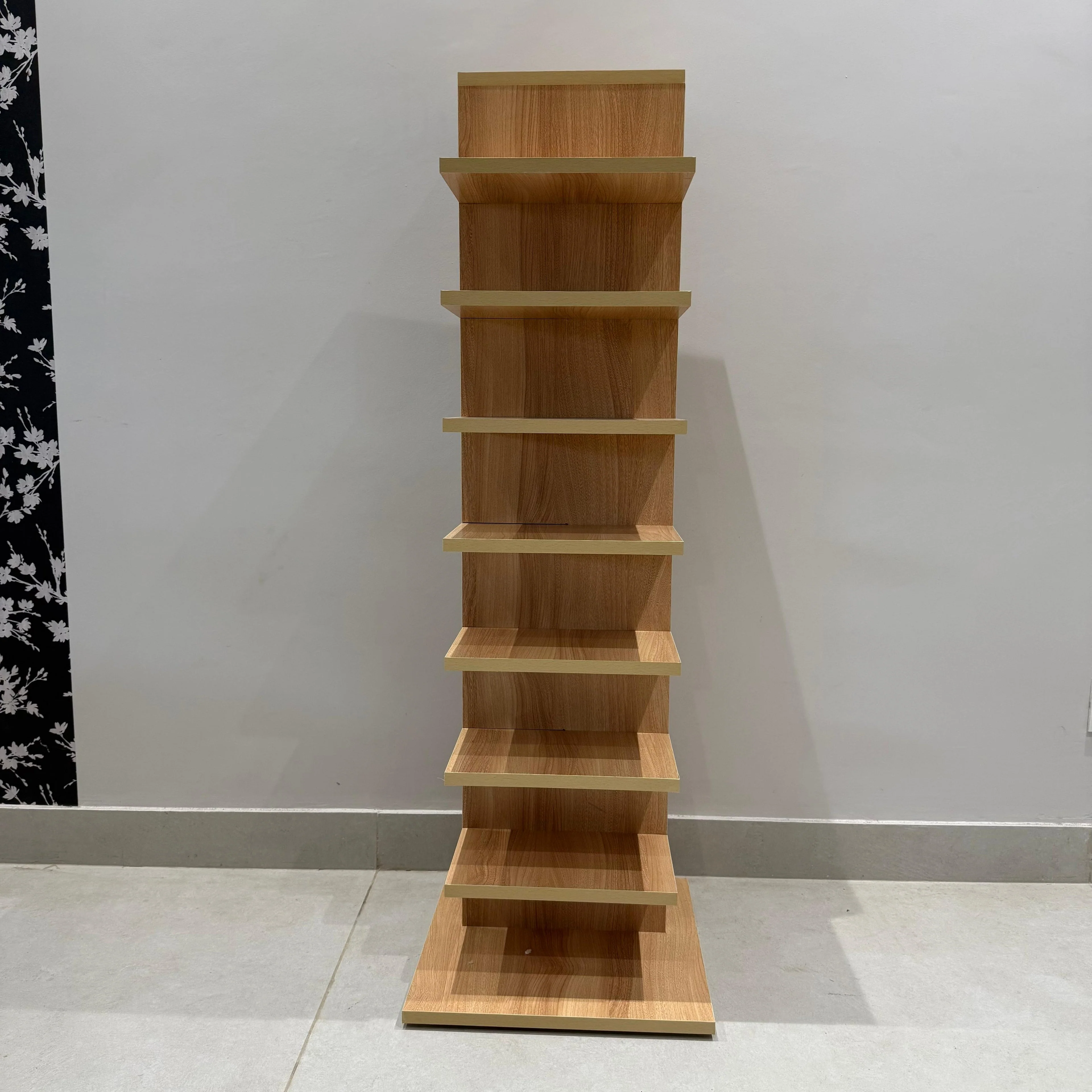 Vertical Wooden Bookshelf |Compact Storage Shelf for Books - Image 5