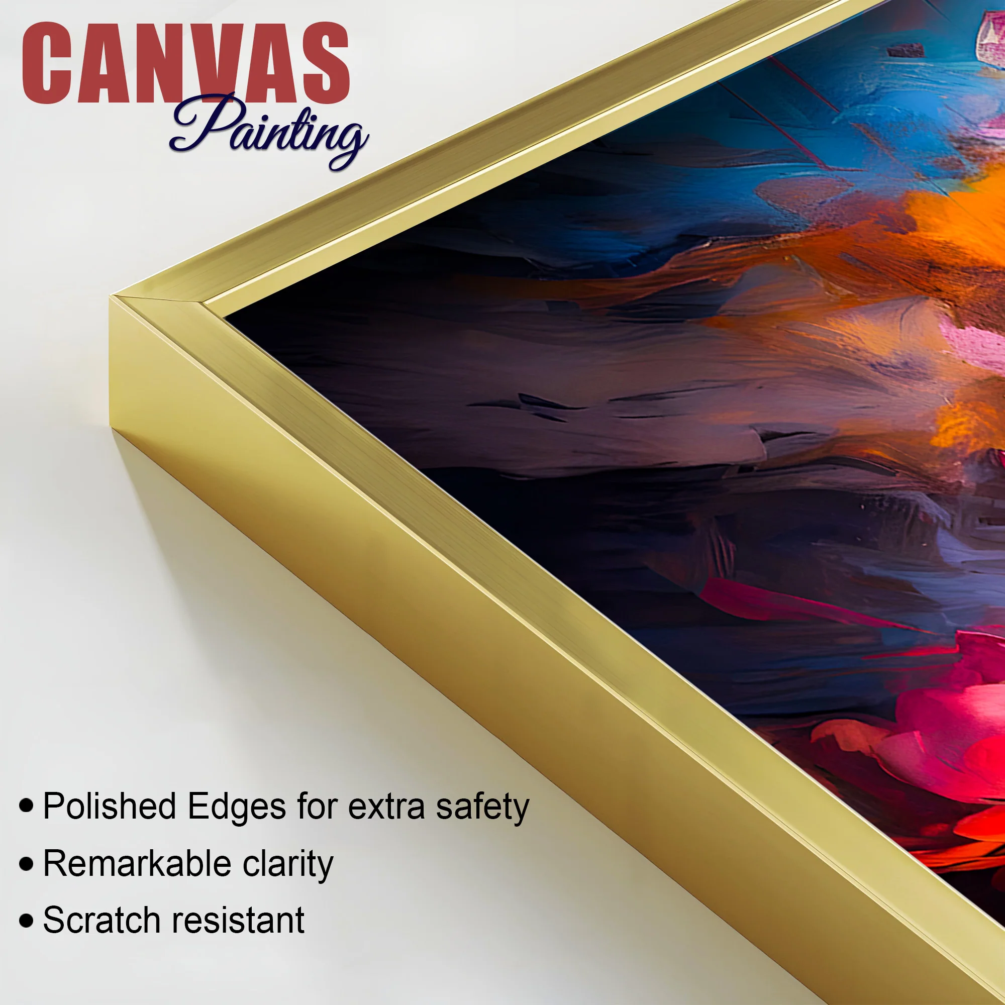 Vibrant Gautam Buddha Lotus Wall Painting for Luxury Living Room - Image 6