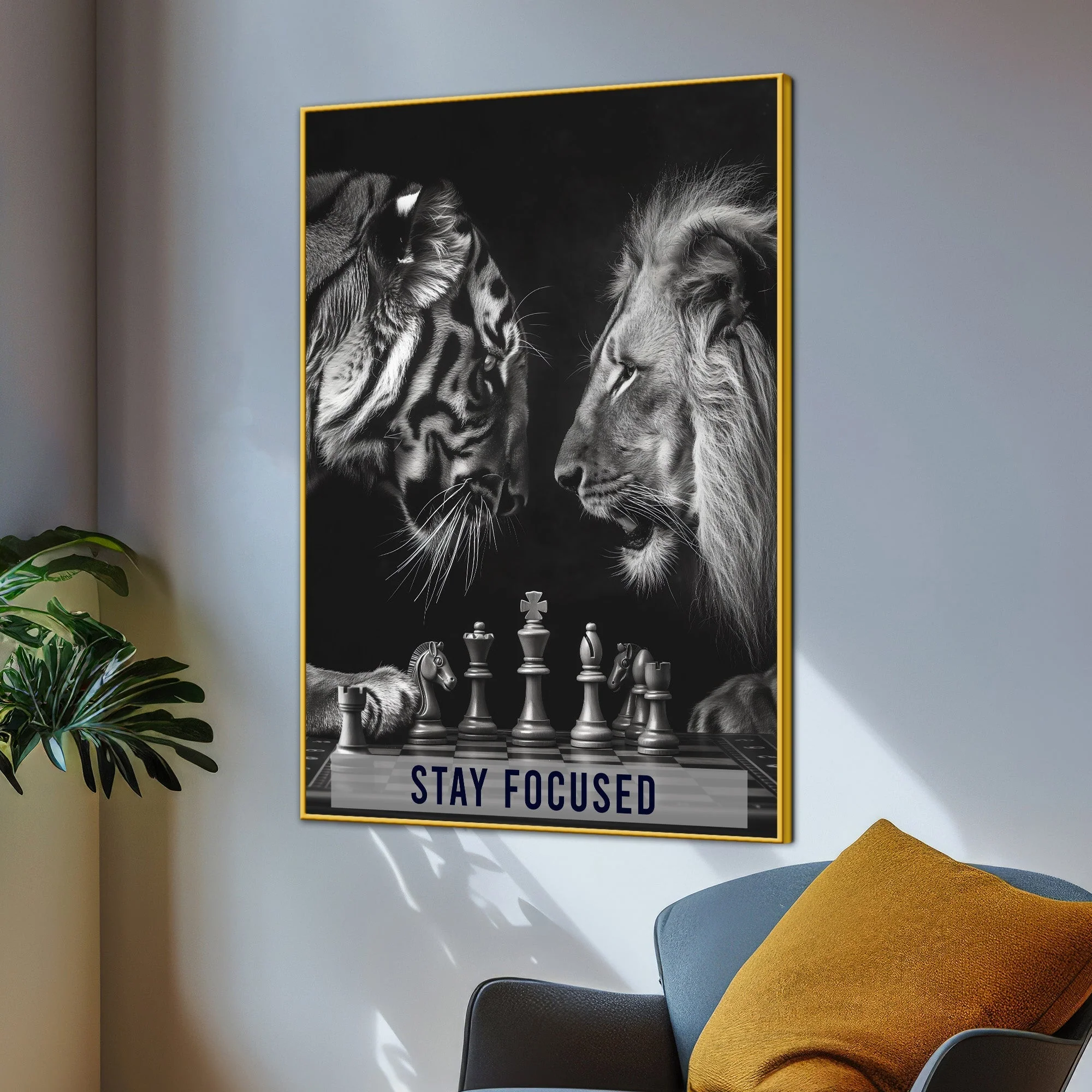 Victory Is A State Of Mind Cotton Canvas Wall Painting - Image 3