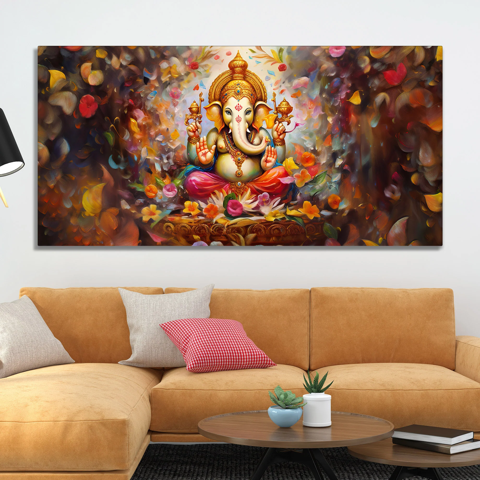 Vighnaharta Shree Ganesh Premium Canvas Wall Painting - Image 3