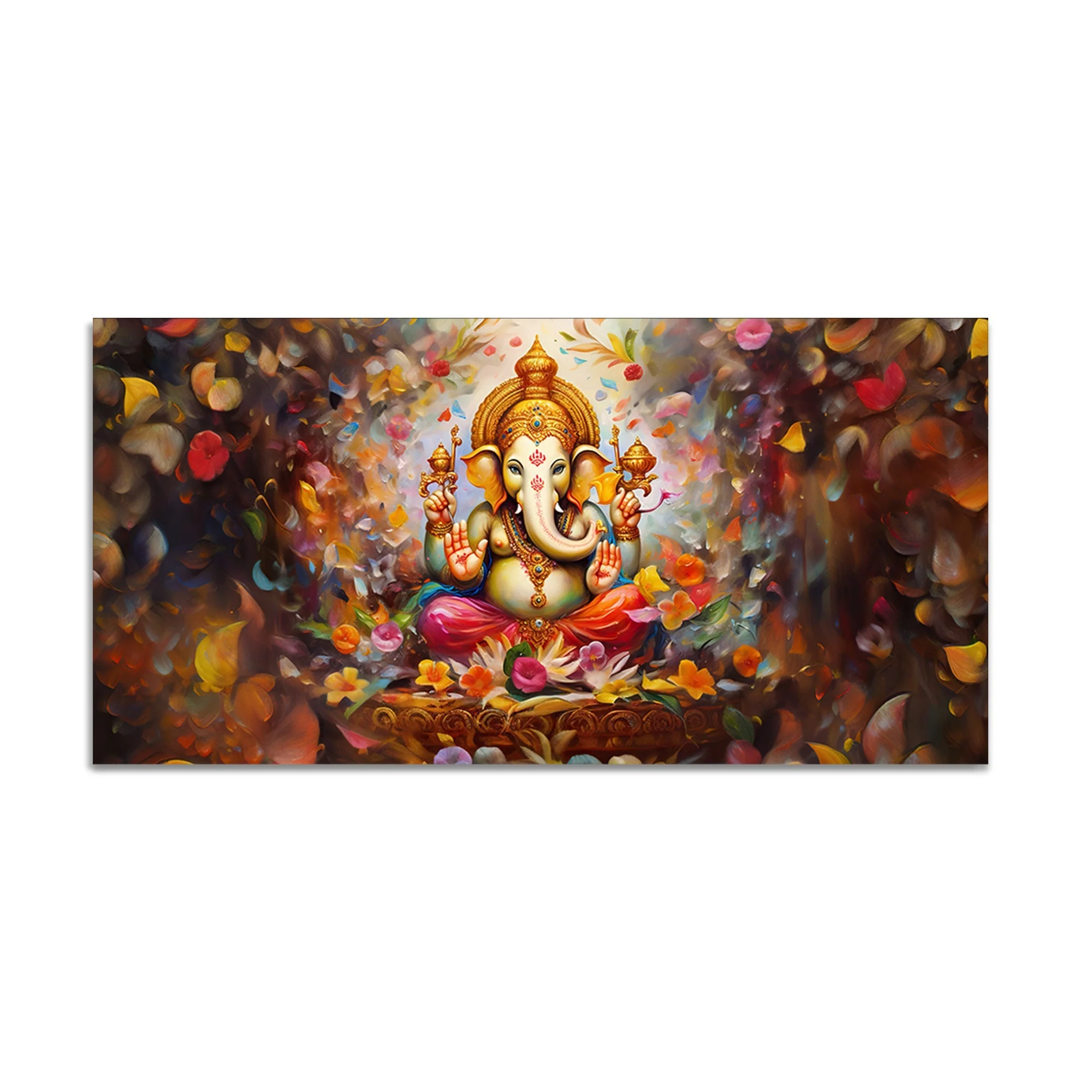 Vighnaharta Shree Ganesh Premium Canvas Wall Painting - Image 4