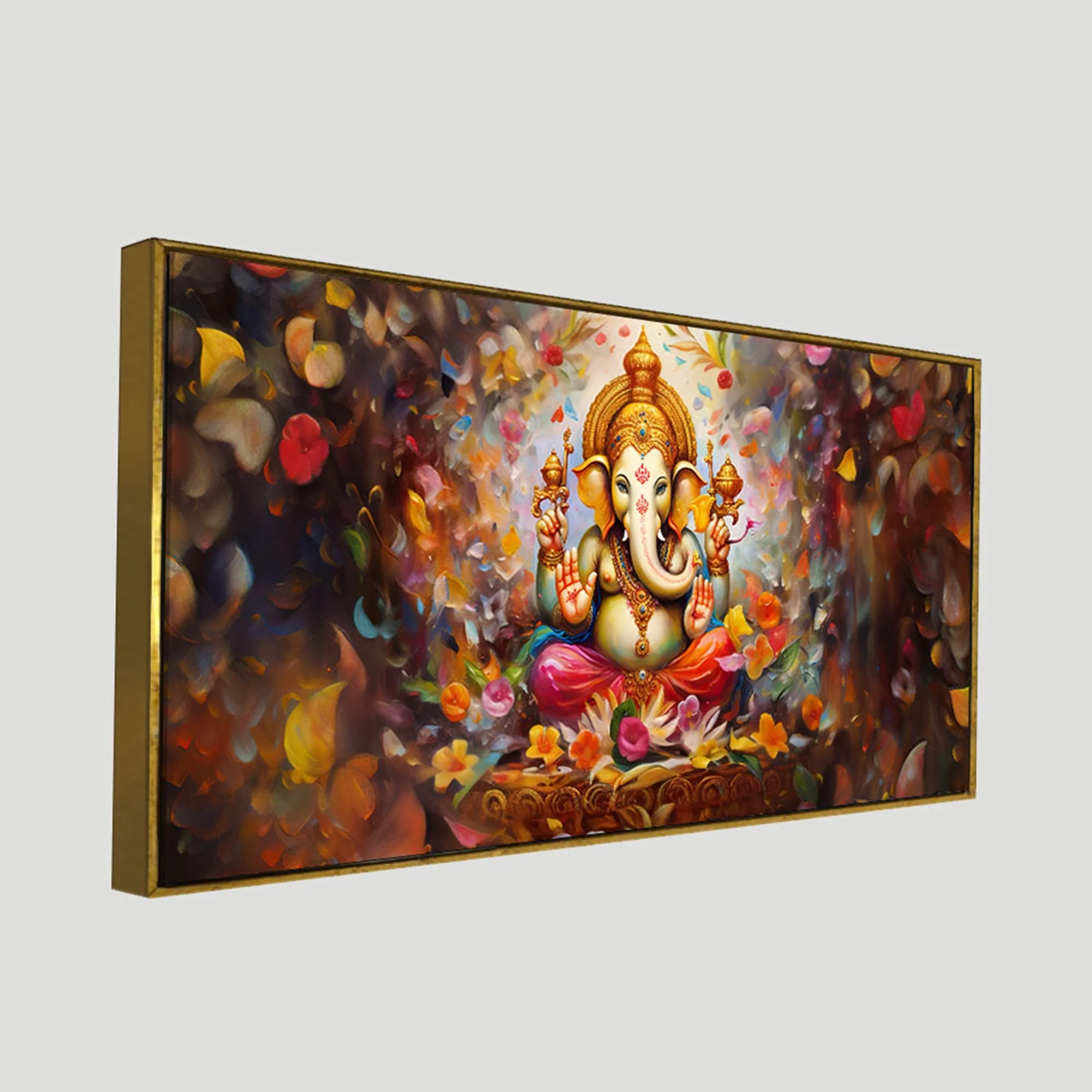 Vighnaharta Shree Ganesh Premium Canvas Wall Painting - Image 5