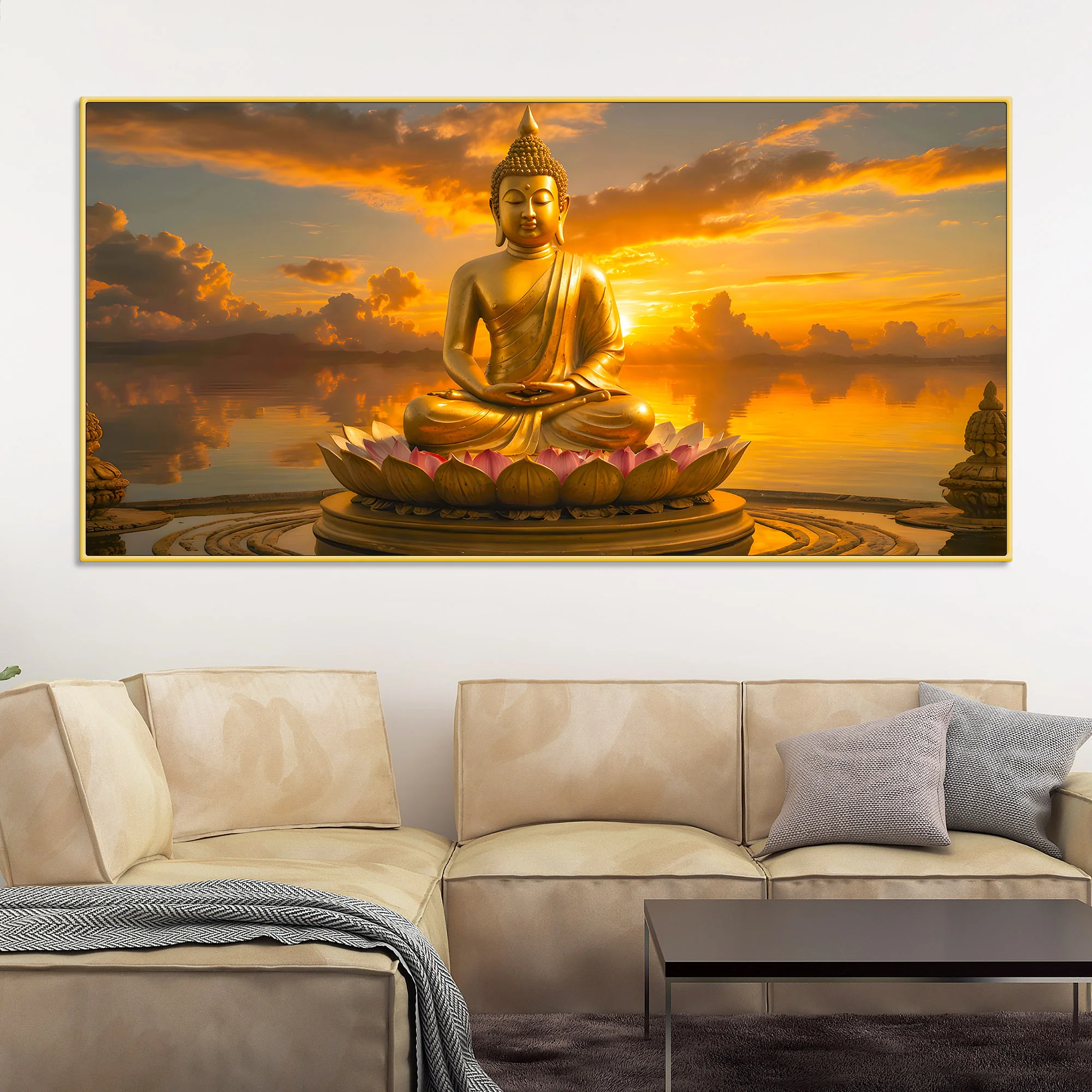 Wall Decoration Buddha Canvas Painting - Image 2