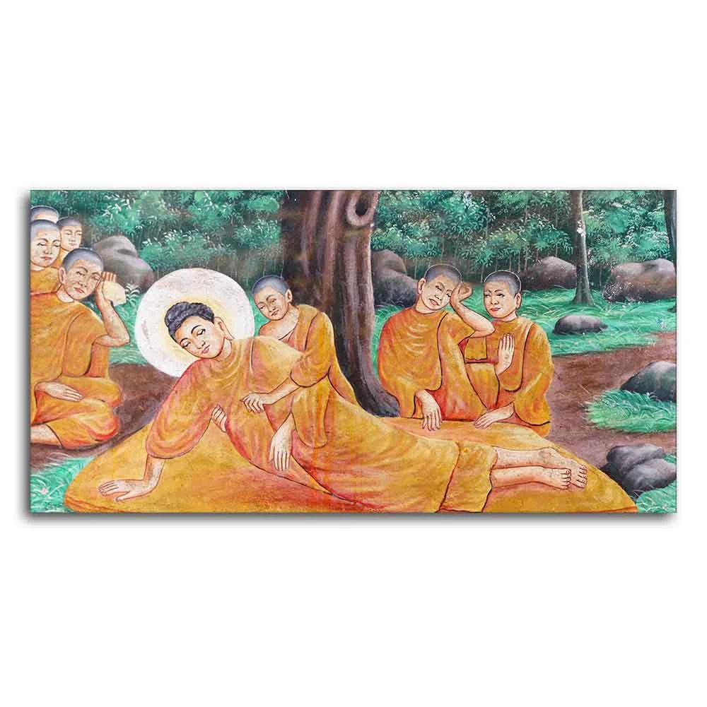 Wall Painting of Gautam Buddha Death - Image 5