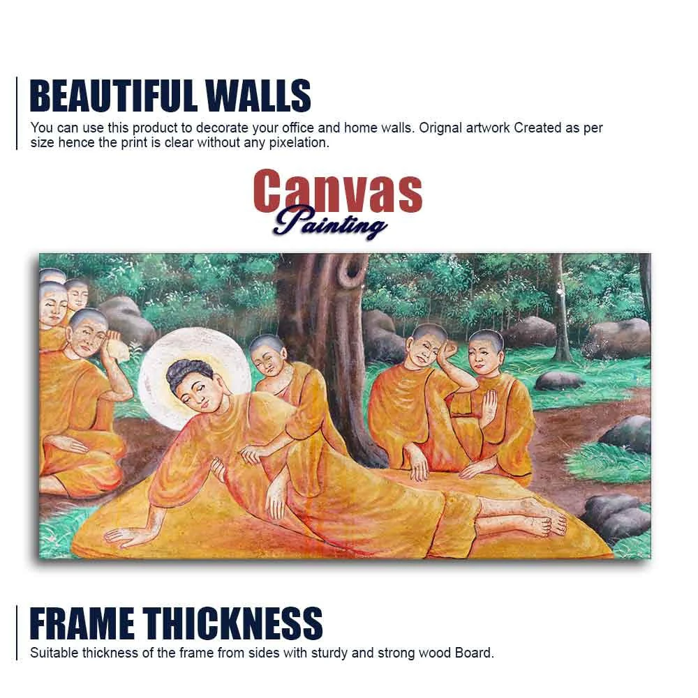 Wall Painting of Gautam Buddha Death - Image 6