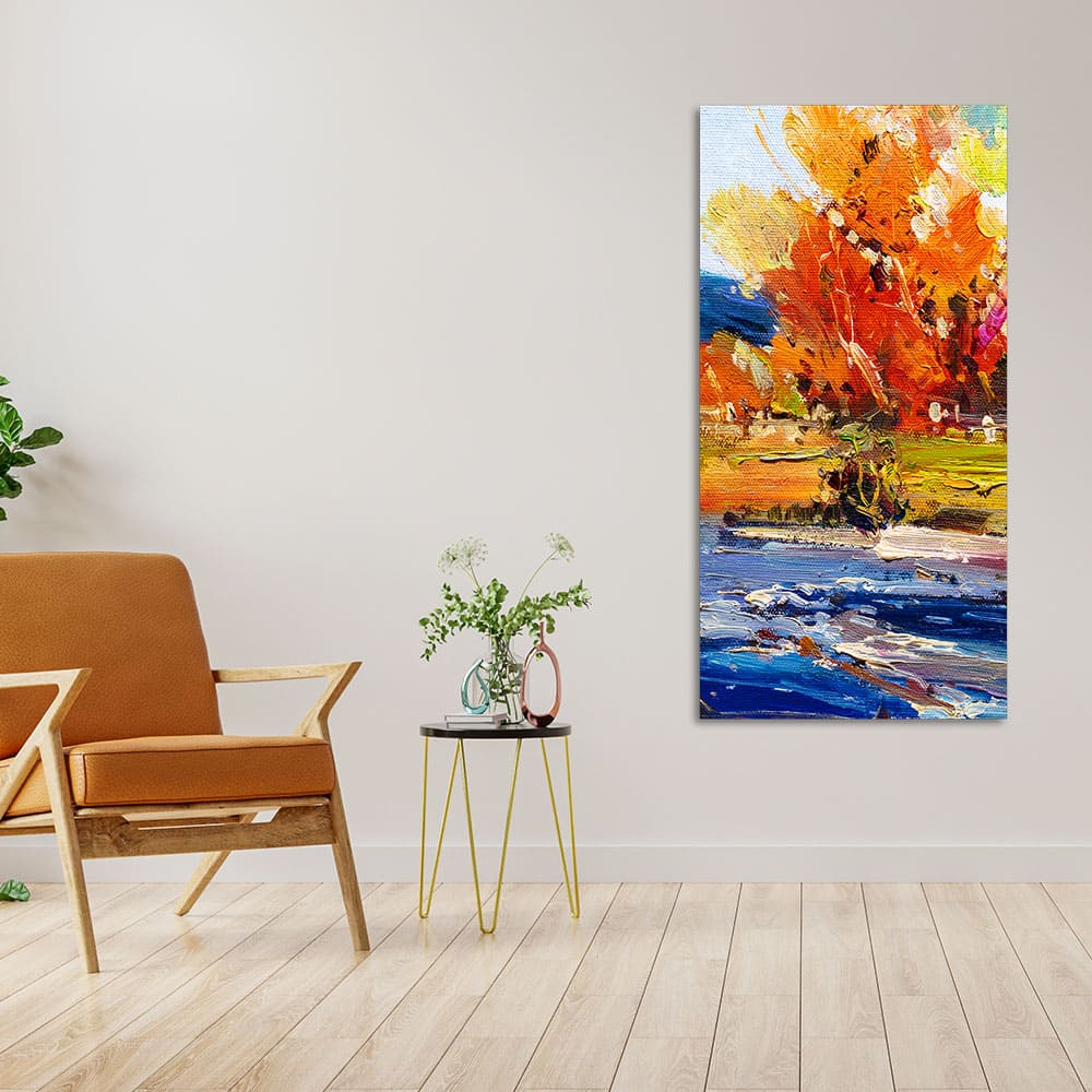 Watercolor Painting of Colorful Textured Art - Image 2