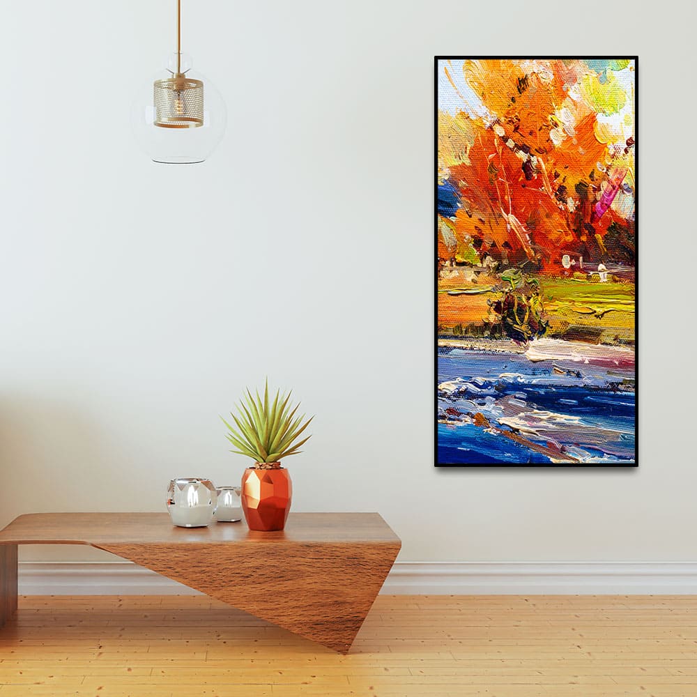 Watercolor Painting of Colorful Textured Art - Image 3