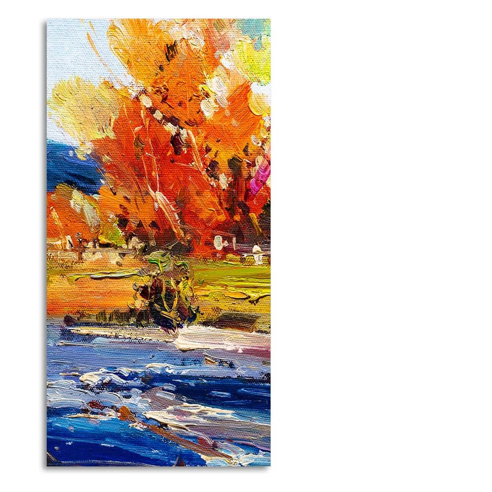 Watercolor Painting of Colorful Textured Art - Image 4