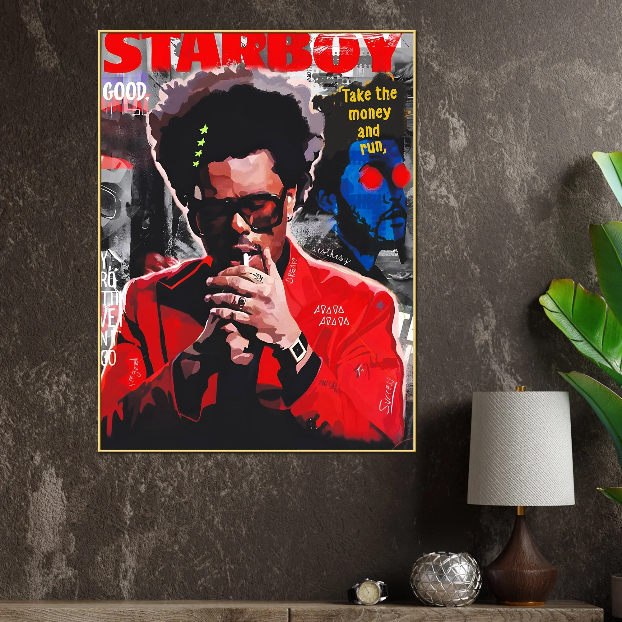 Weeknd The Star Boy Cotton Canvas Wall Painting - Image 2