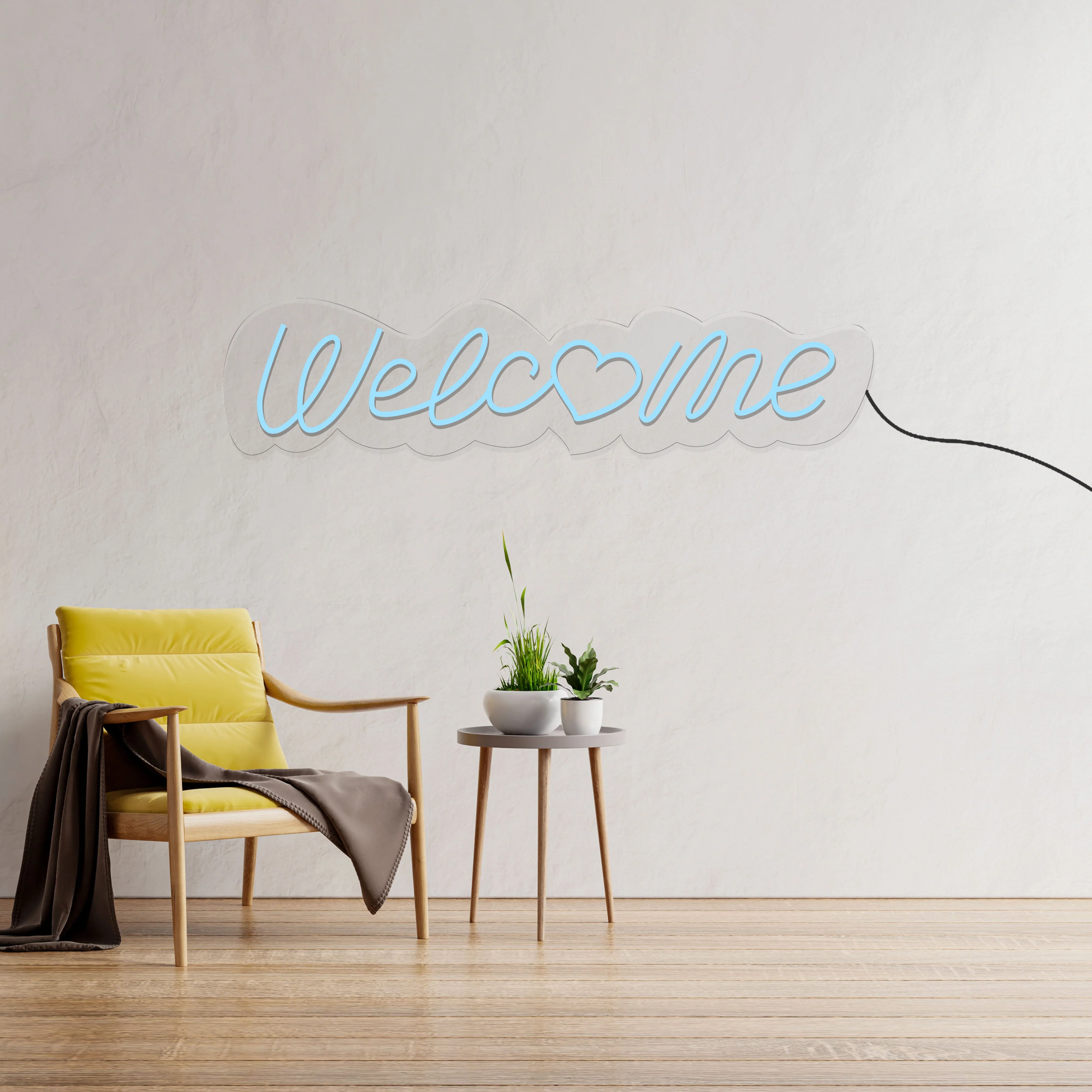 Welcome Text Neon Sign LED Light - Image 2