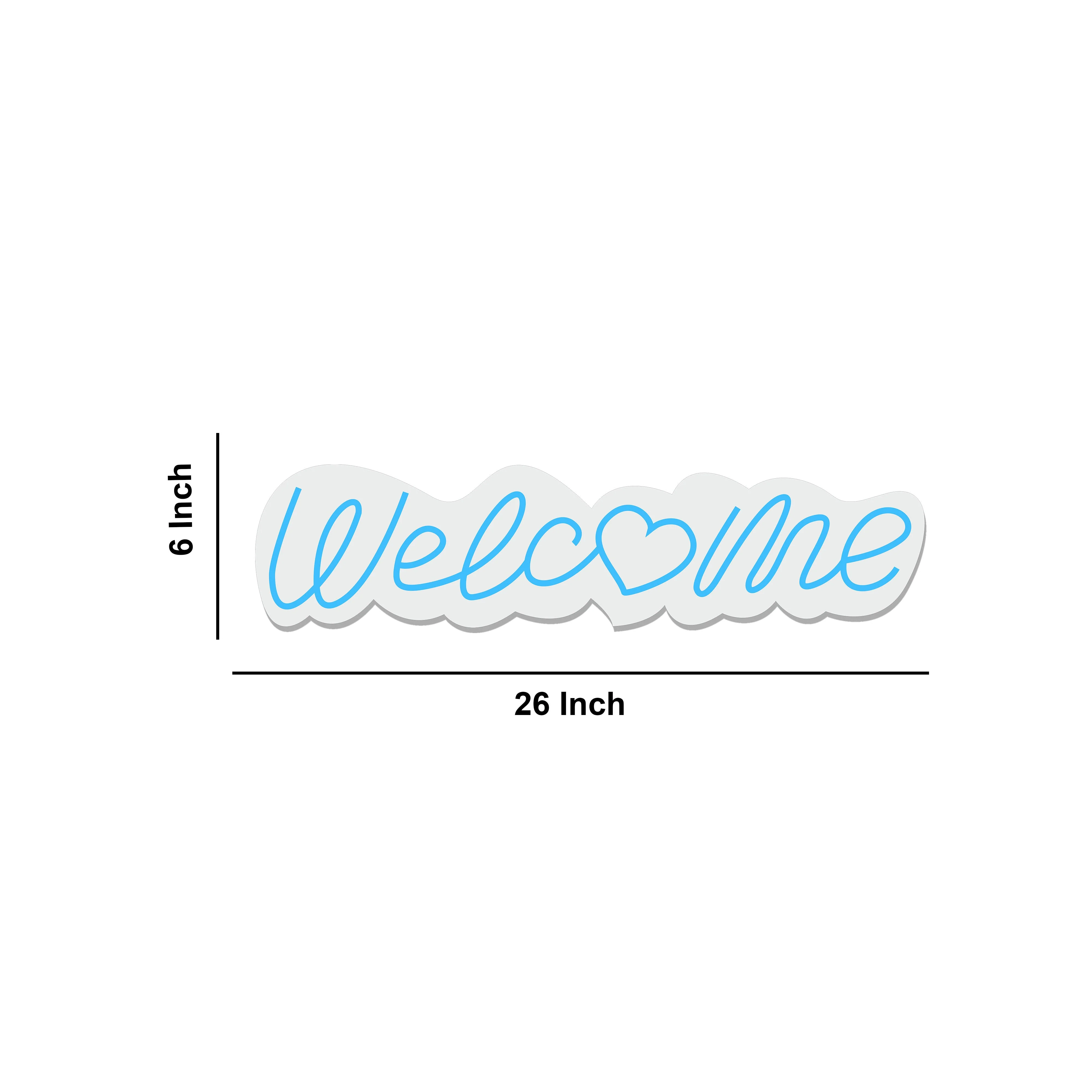 Welcome Text Neon Sign LED Light - Image 3