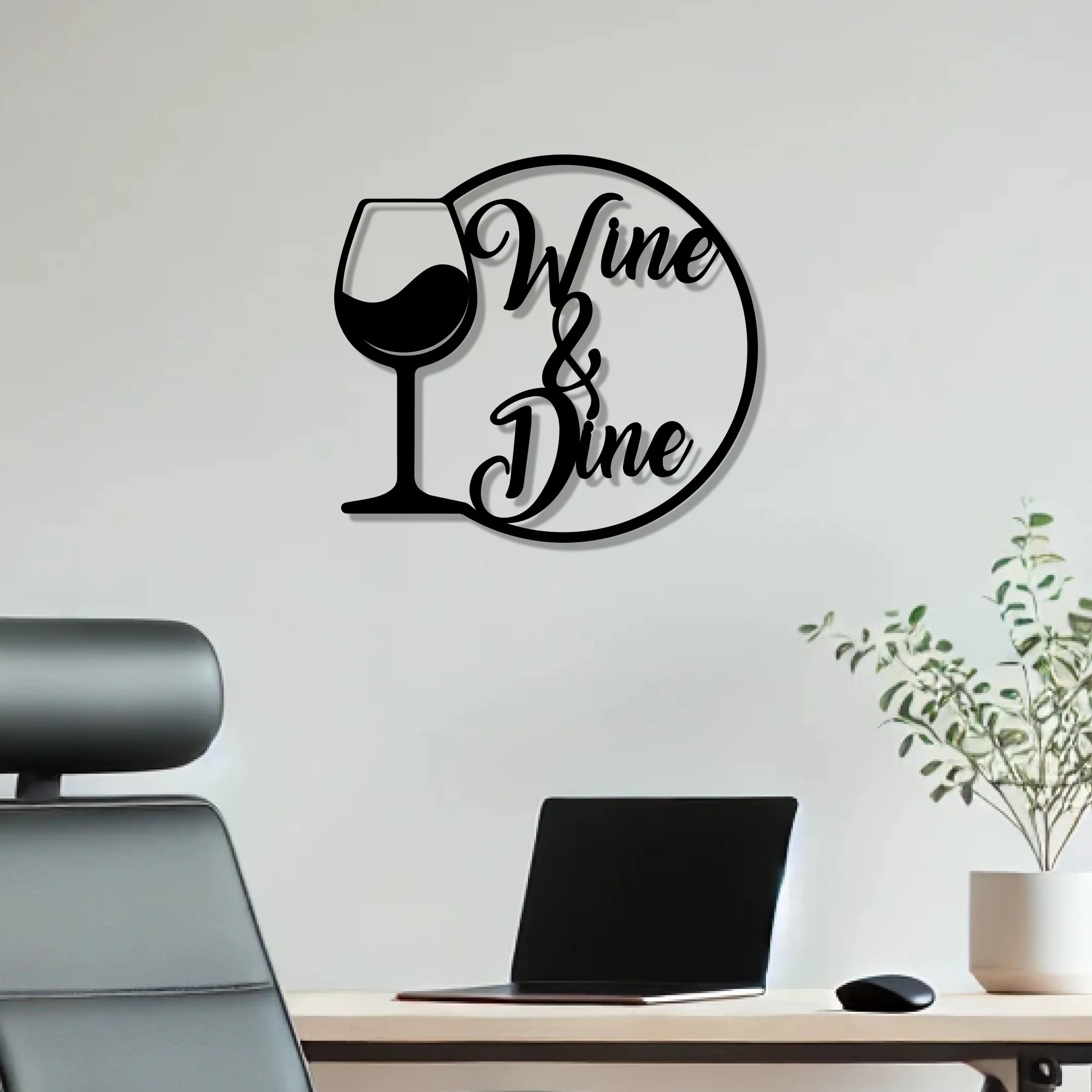 Wine & Dine Metal Art Bar Wall Decor - Image 2