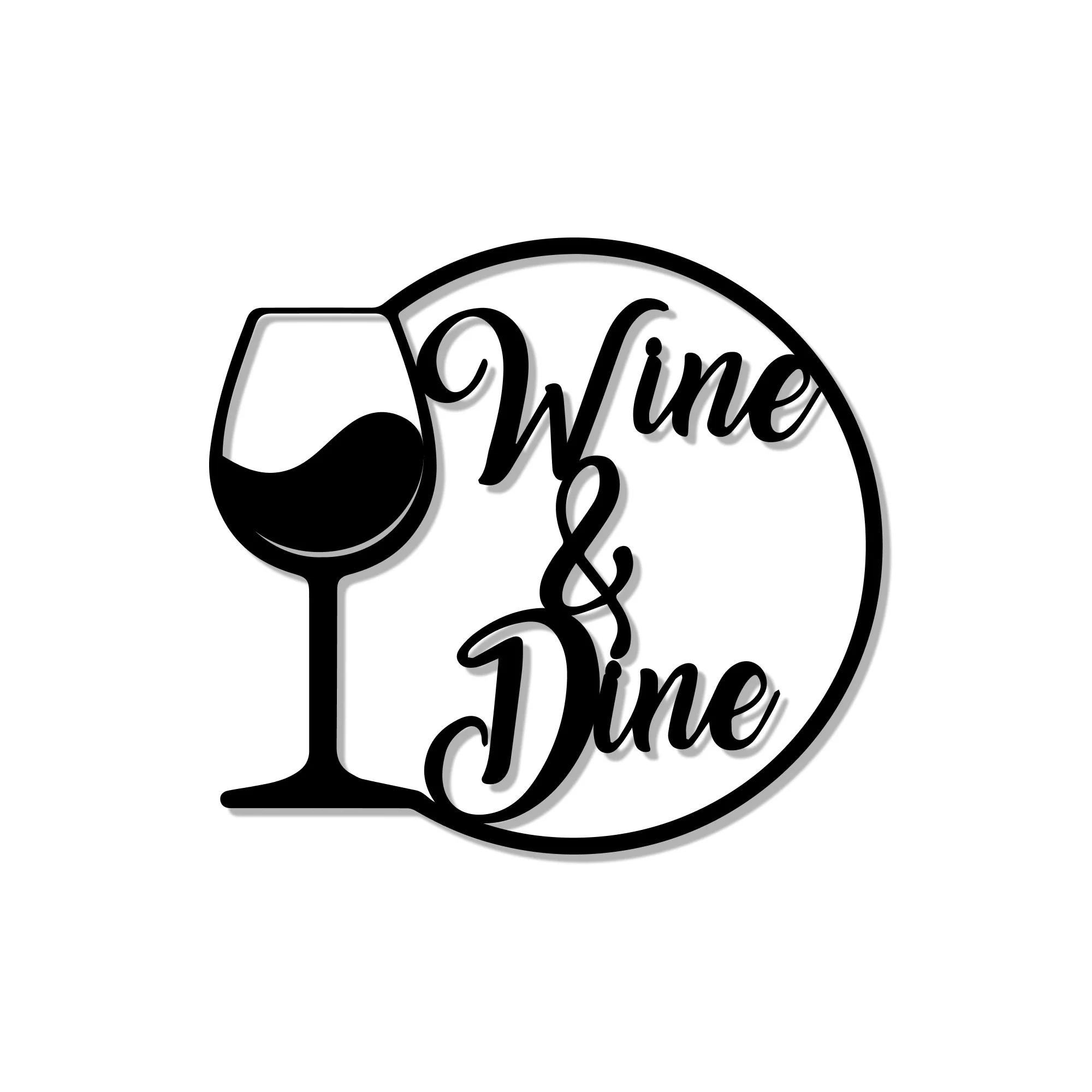 Wine & Dine Metal Art Bar Wall Decor - Image 3