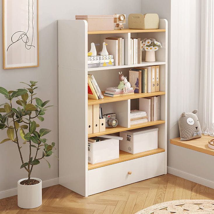 Wooden Book Rack with Storage Drawer | Modern Home & Office Bookshelf - Image 5