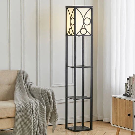 Wooden Display Shelf Lamp for Bedroom and Living Room - Image 2