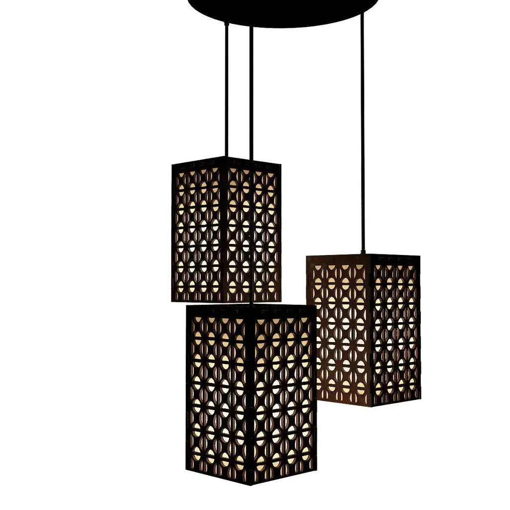 Wooden Modern Lamp Hanging Ceiling Light For Home Decoration, Living Room - Image 3