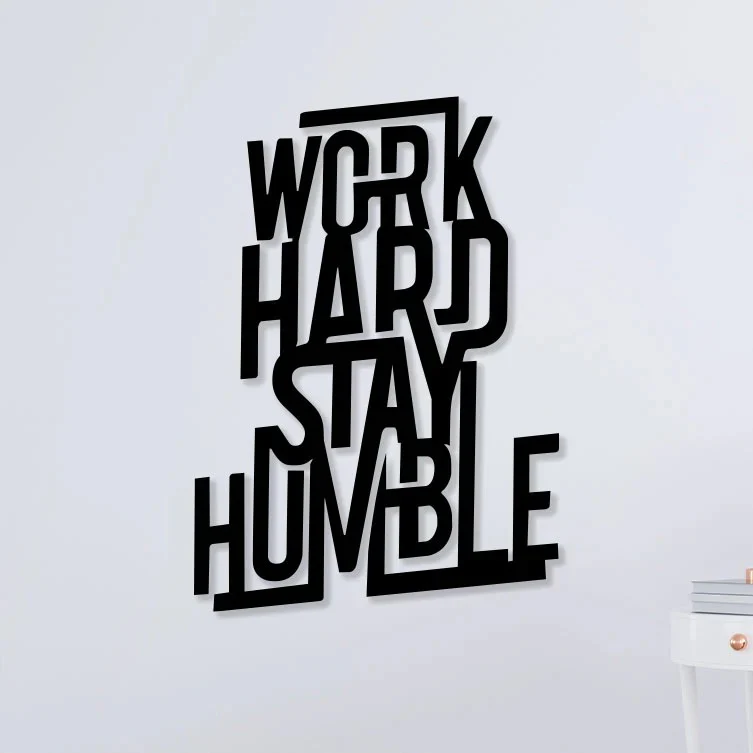 Work Hard Stay Humble Metal Art Wall Decor - Image 4