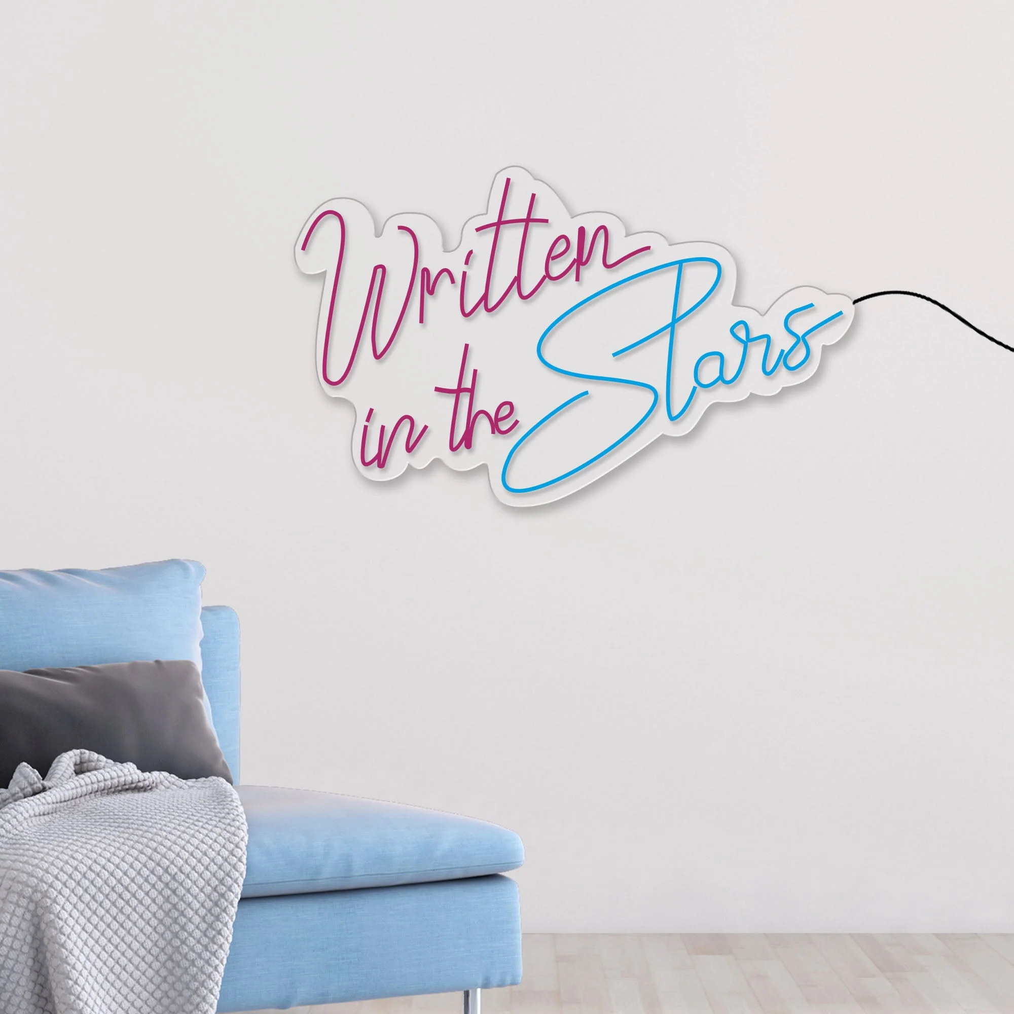 Written in the Stars Text Neon Sign LED Light - Image 2