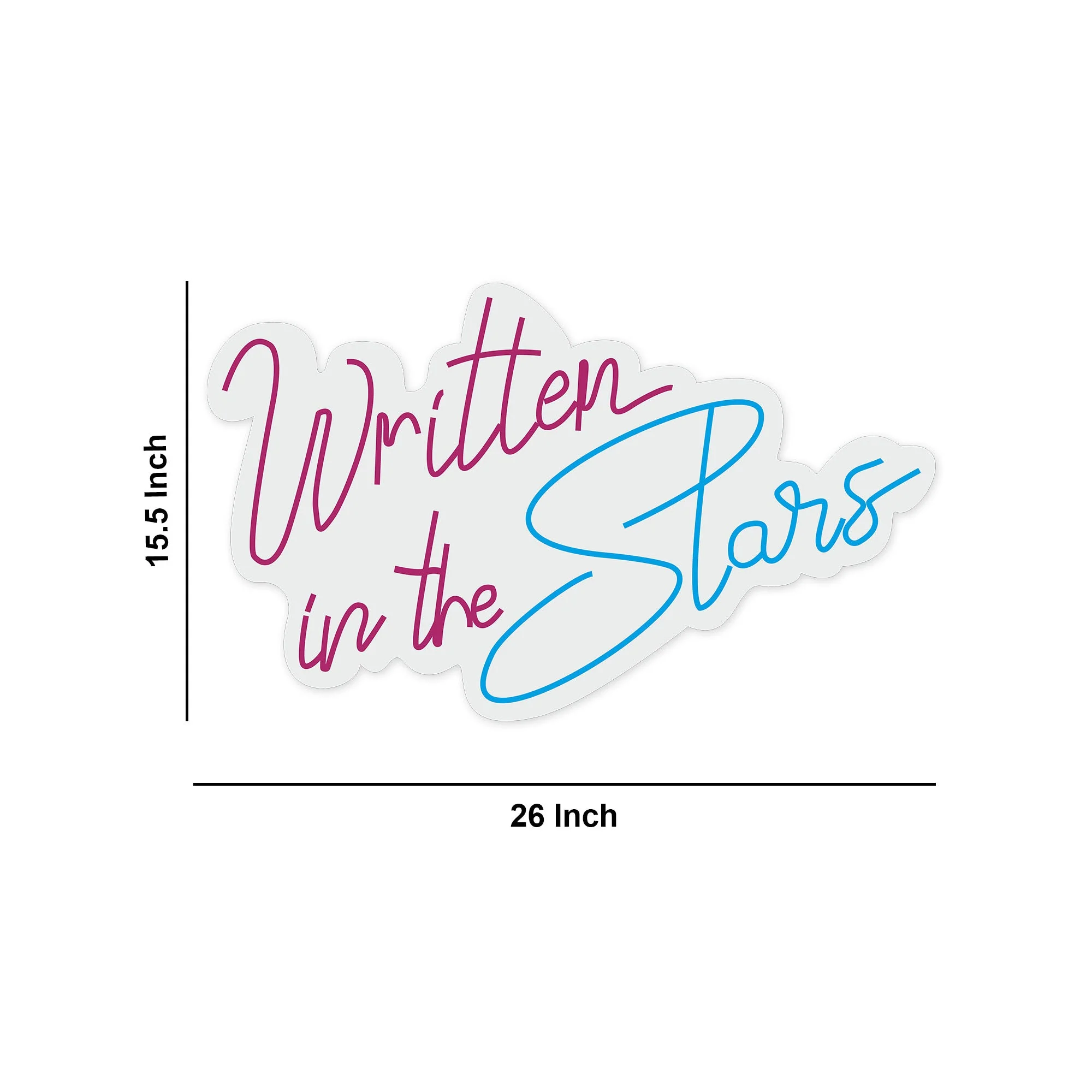 Written in the Stars Text Neon Sign LED Light - Image 3