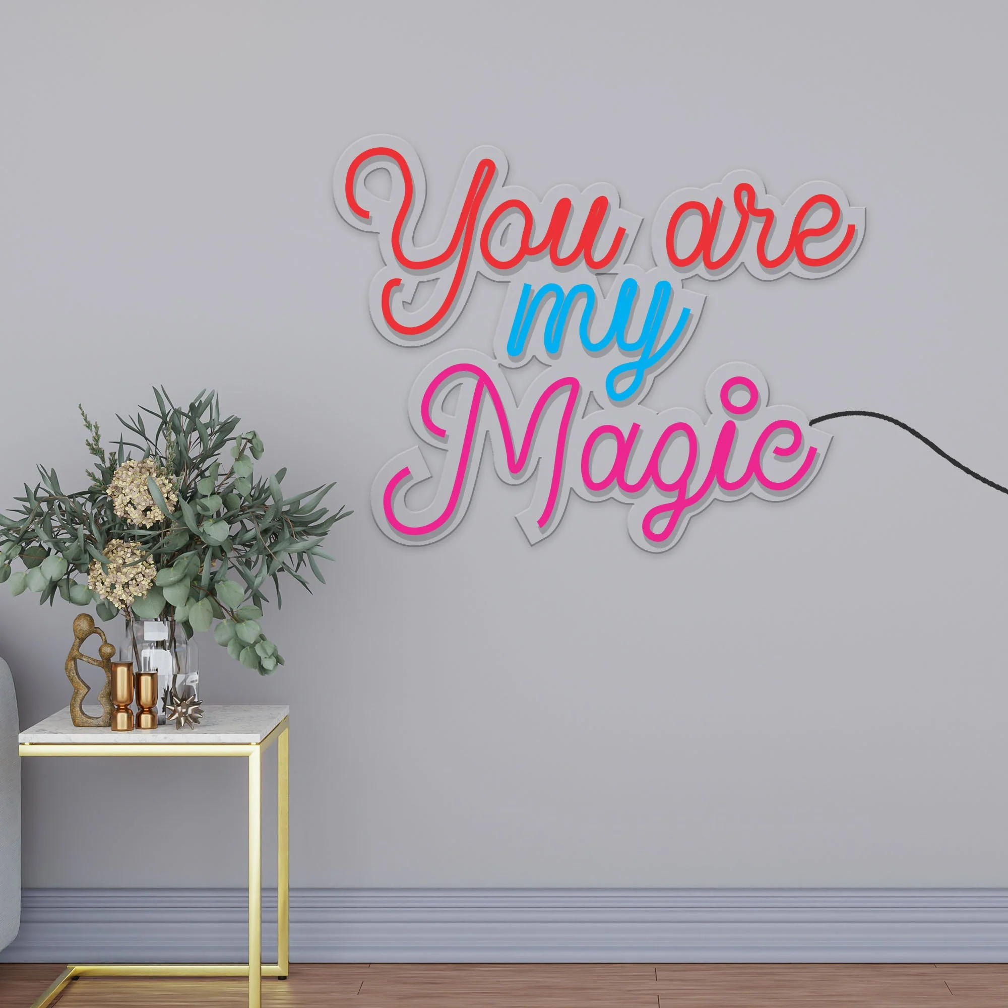 You Are My Magic Text Neon Sign LED Light - Image 2