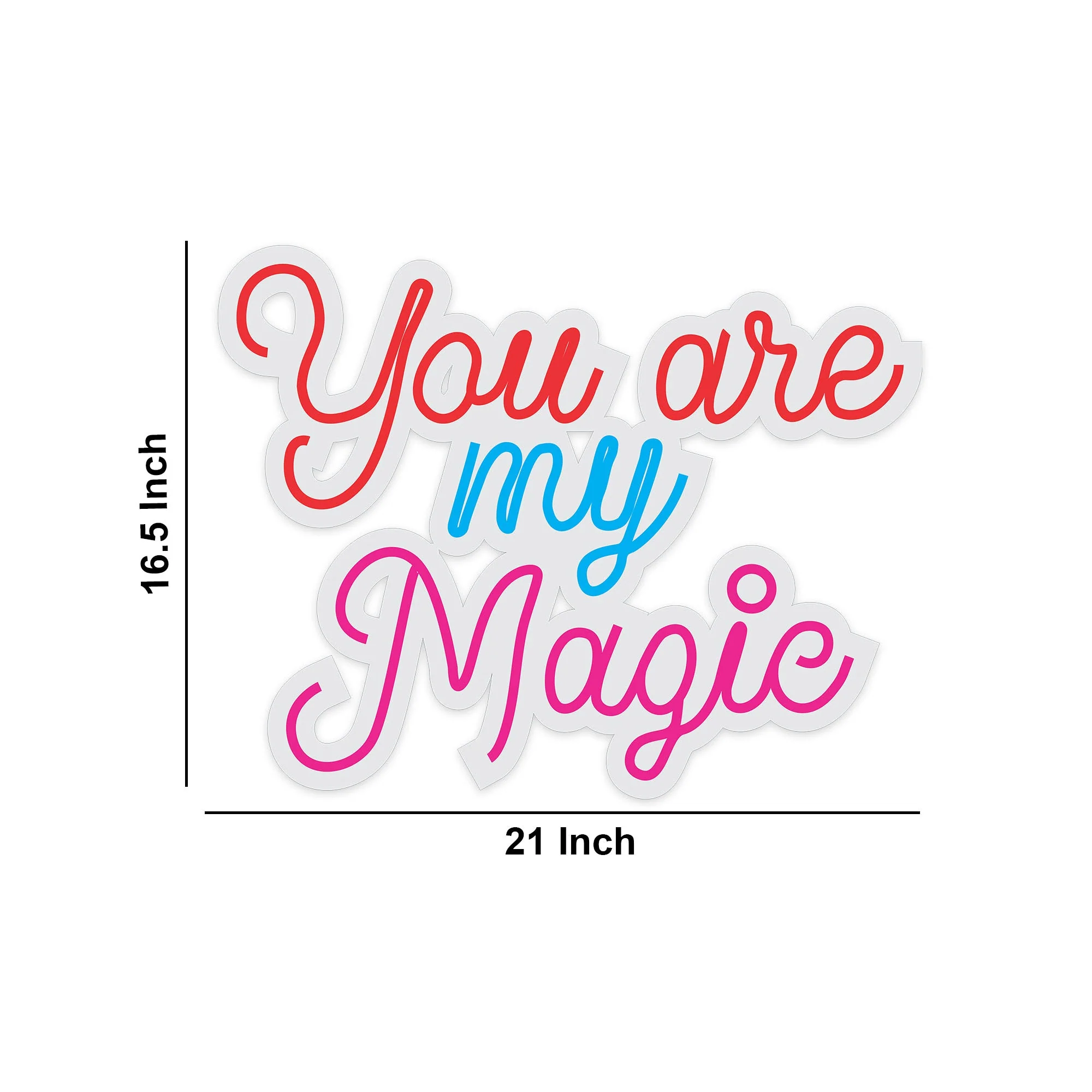 You Are My Magic Text Neon Sign LED Light - Image 3