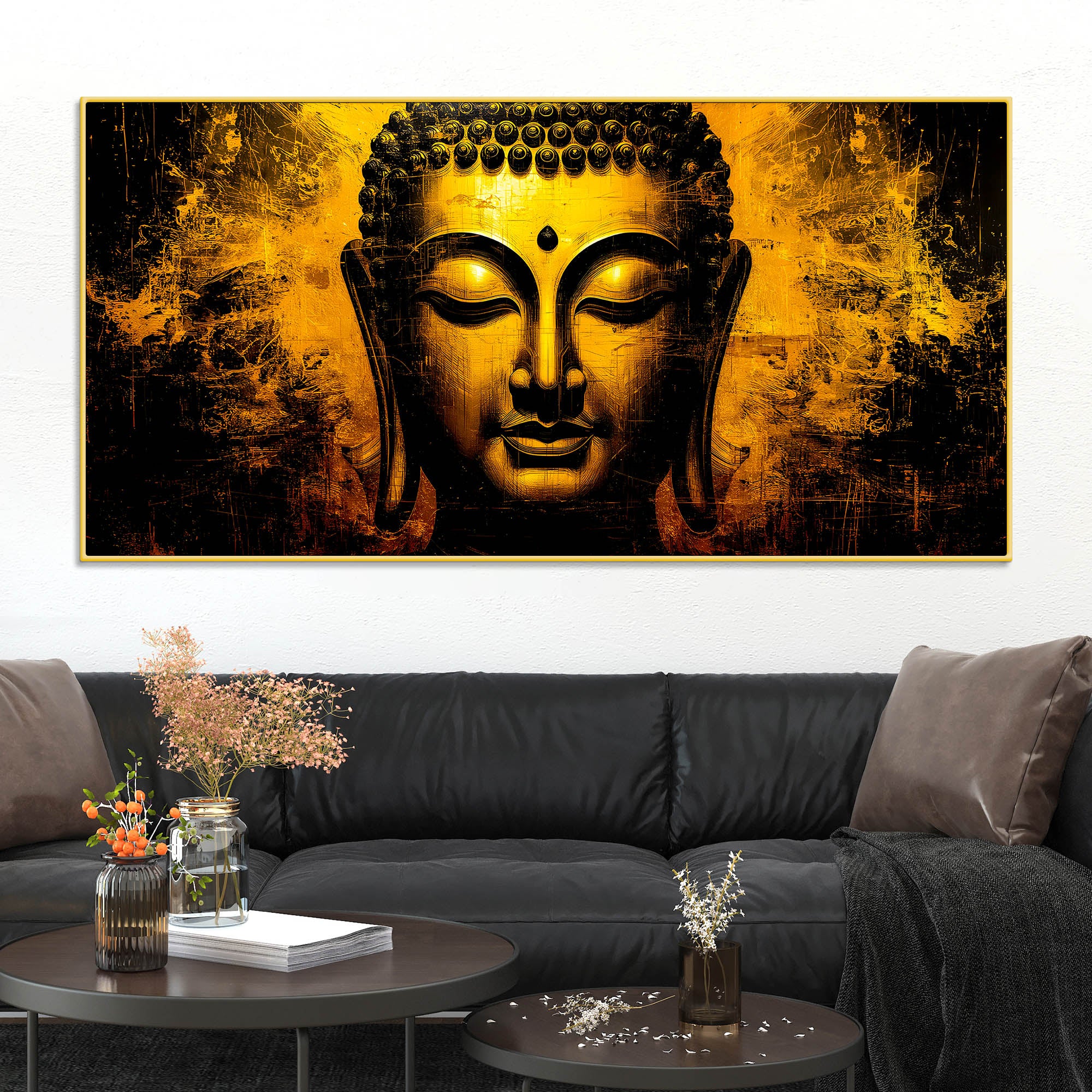 Zen Buddha Canvas Painting - Image 2