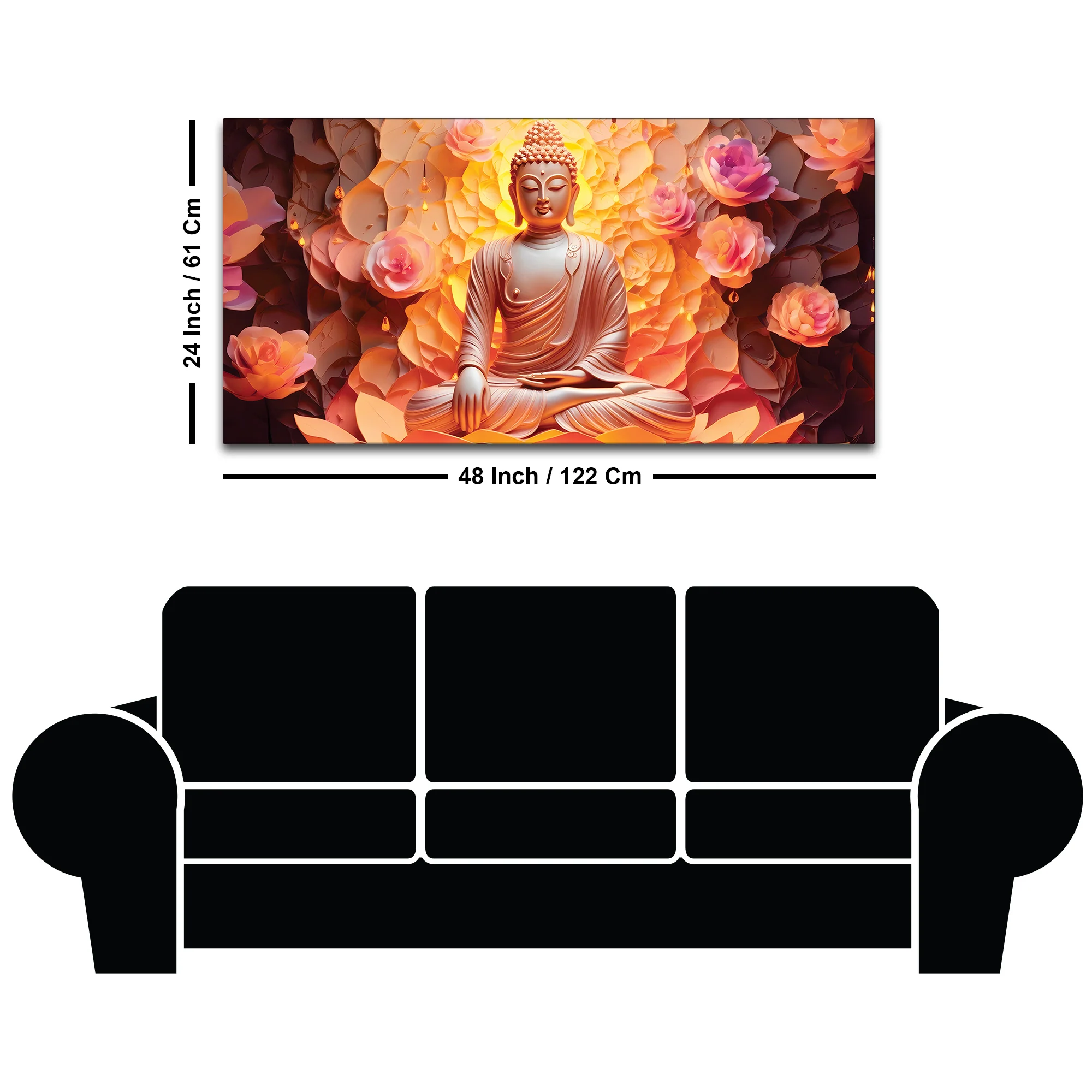 Zen Buddha Meditation Painting for Calm Interiors - Image 8