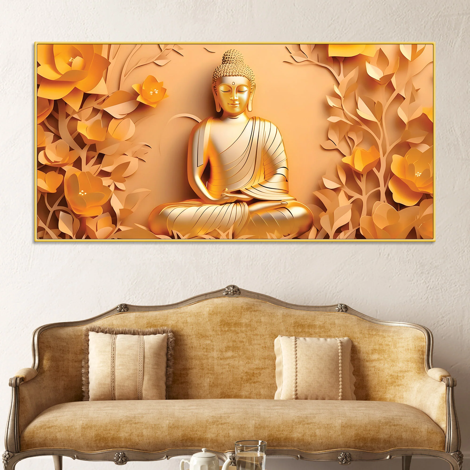 Zen Buddha Painting for Calm Living Spaces - Image 2