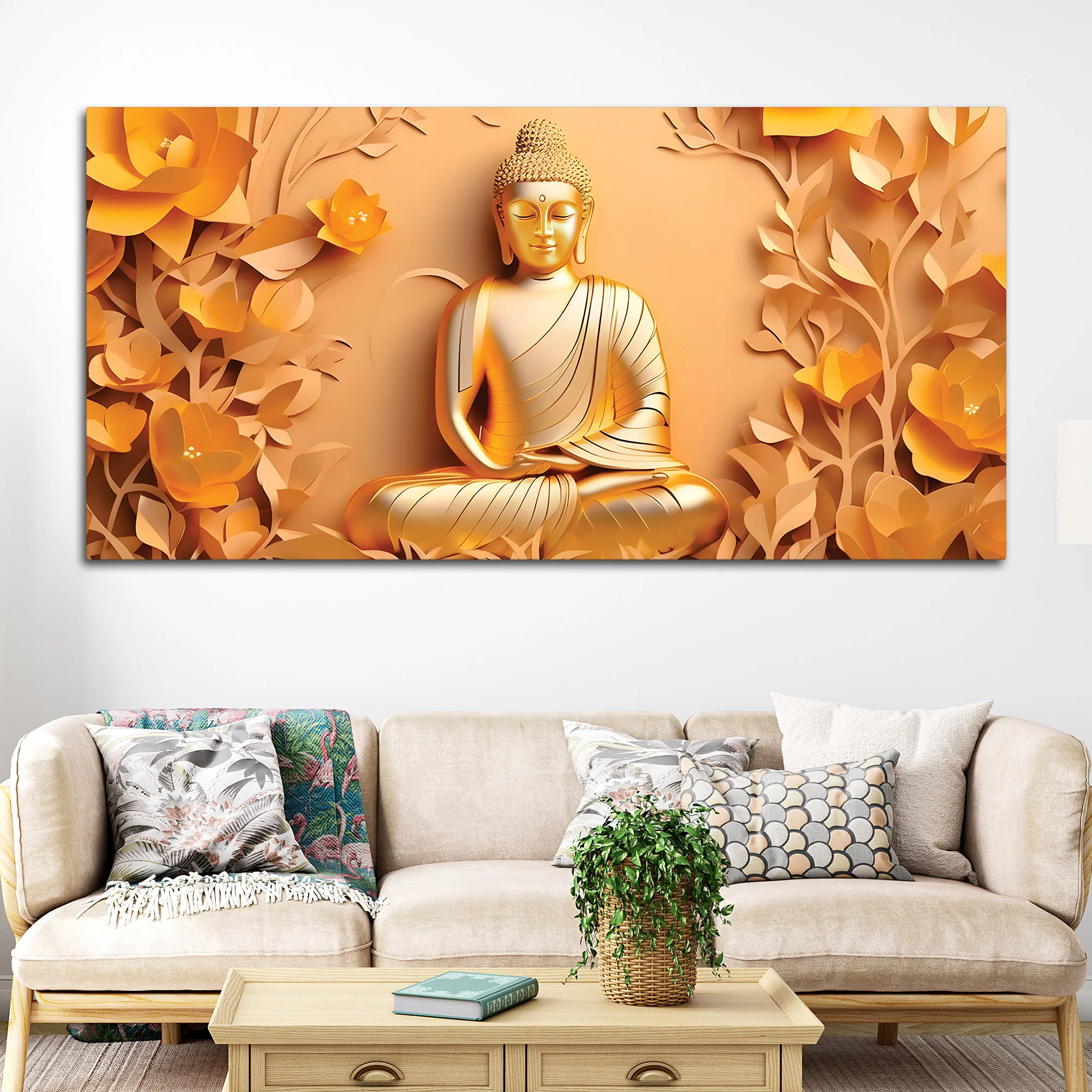 Zen Buddha Painting for Calm Living Spaces - Image 3