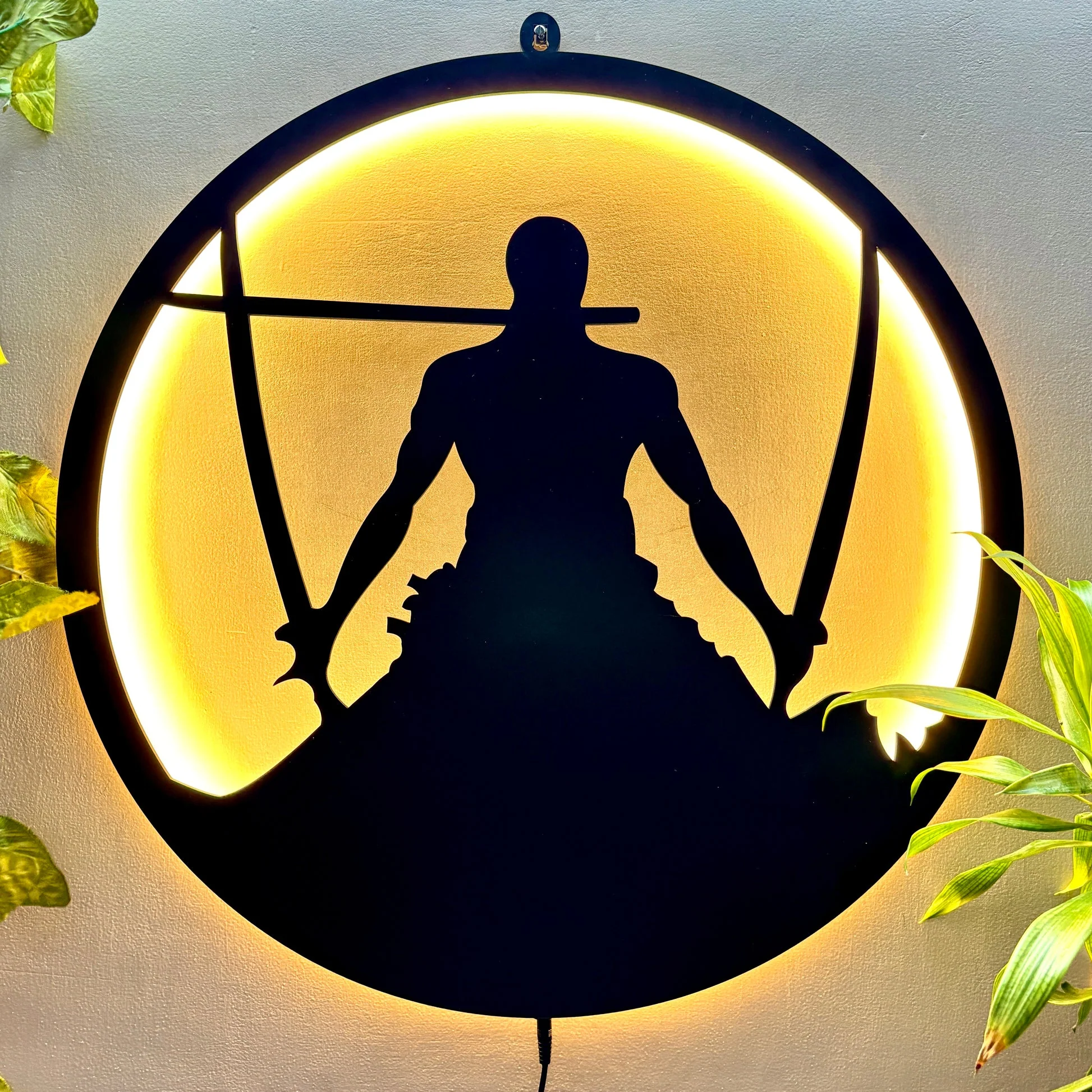 Zoro Samurai LED Wall Art with Sword Design - Image 5